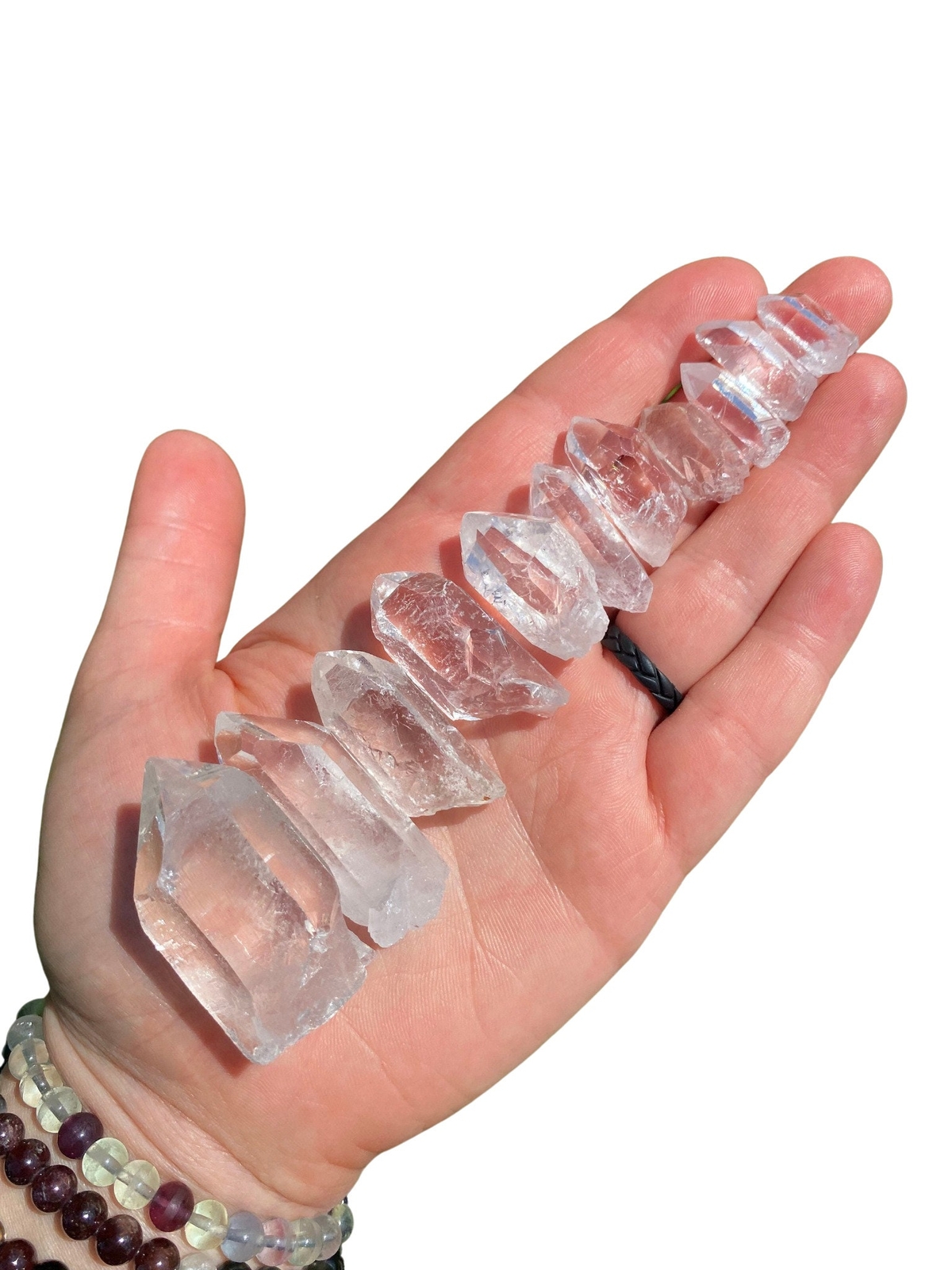 Raw Quartz Point Crystal (AA Grade) Genuine Brazilian Clear Quartz from Brazil