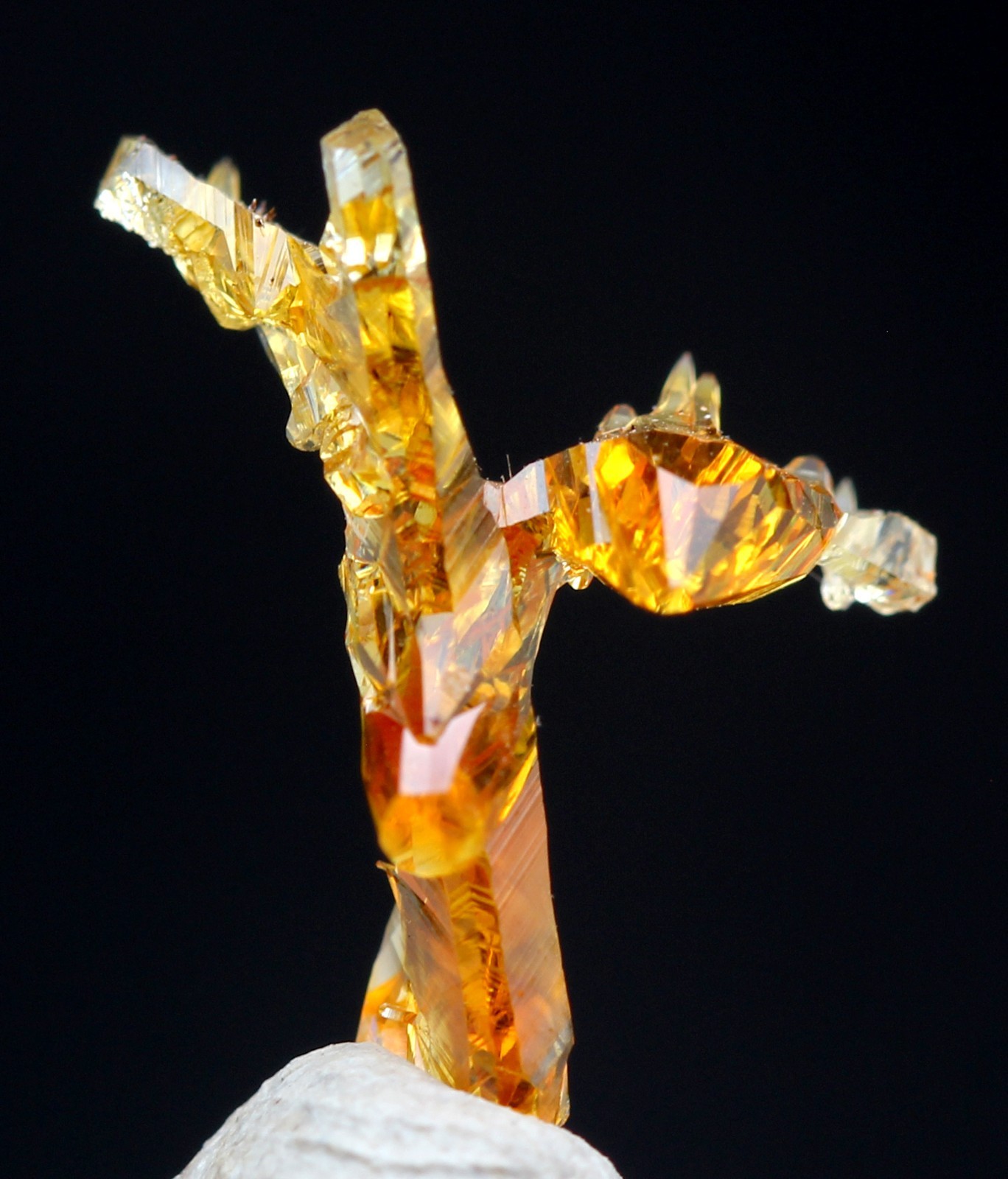 ZINCITE Crystal Mineral Specimen Yellow Orange Smelter Cluster Authentic POLAND