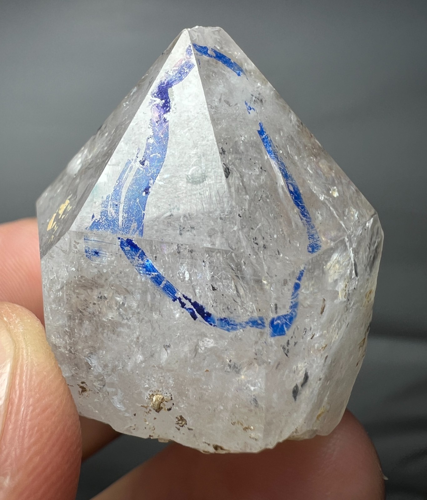 188 Ct Rare! Enhydro Quartz Crystal | Fast Moving water Bubble from Pakistan