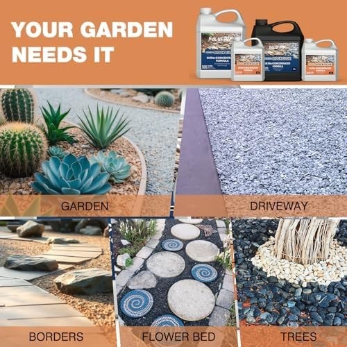 68 OZ Mulch Glue for Landscaping, Rock Glue for Landscaping and Stabilizing Mulc