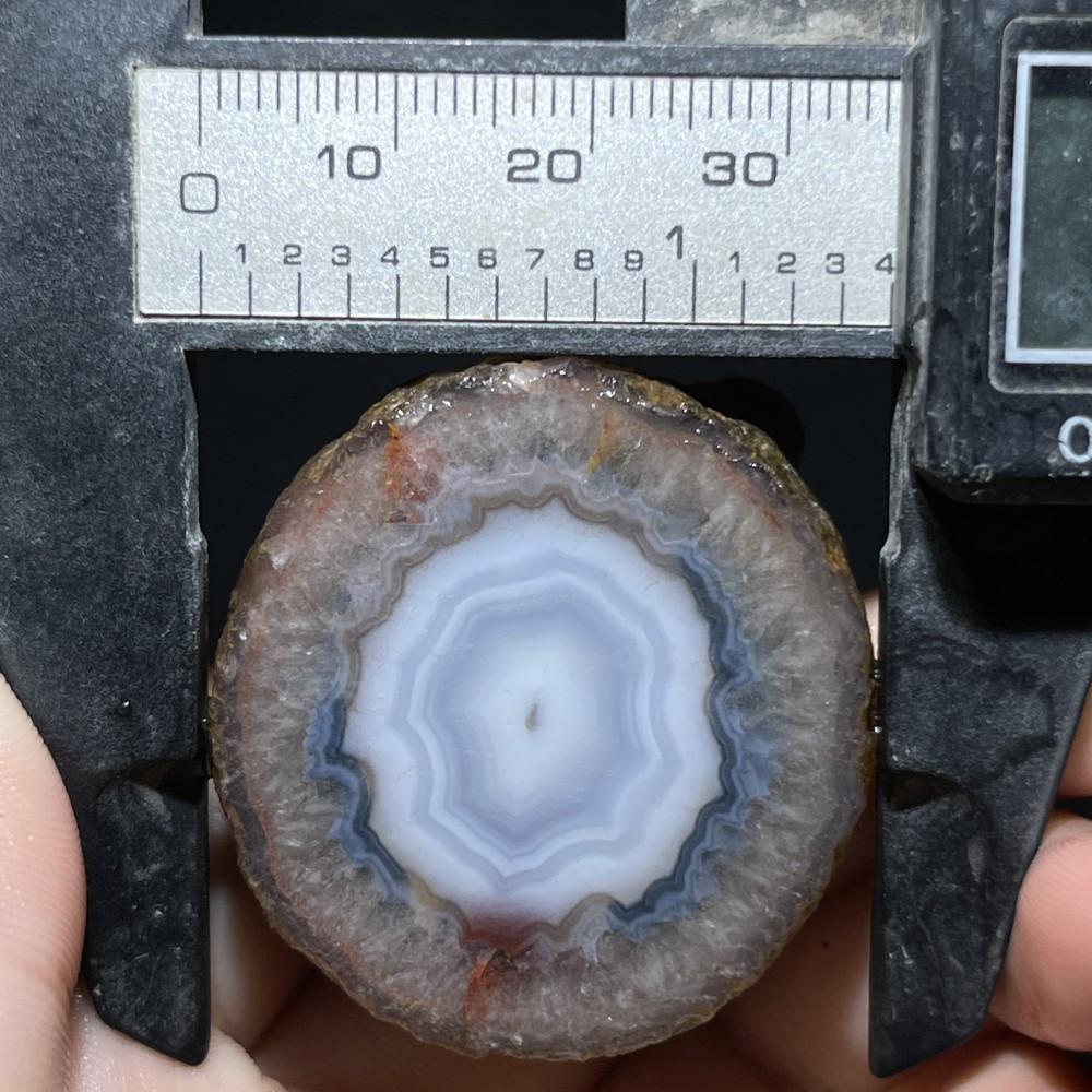 Unique Rough Agate crystal geode Achat Nodule Chinese Agate Xuanhua 51g D742