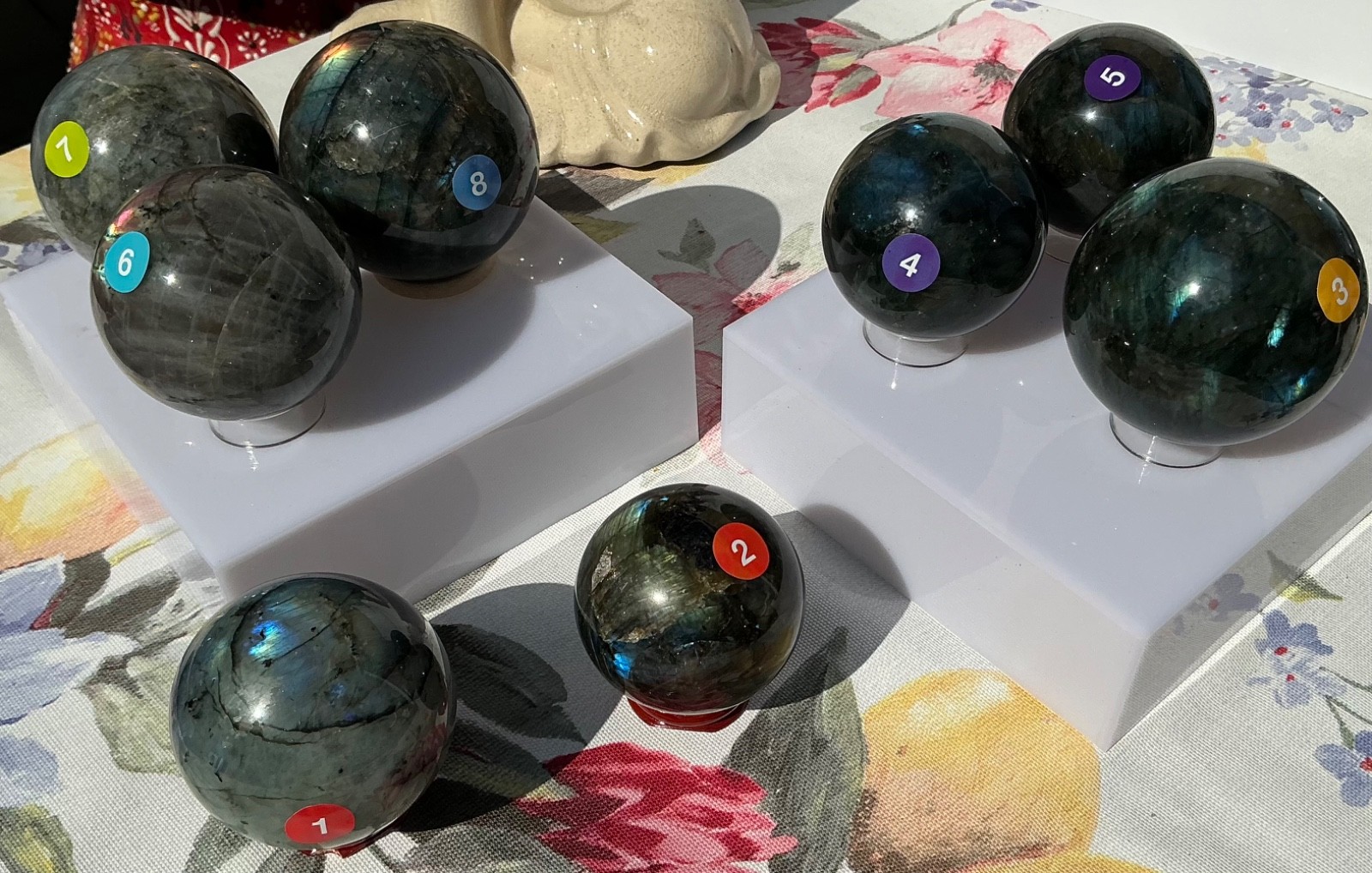 Blue Flash Labradorite Sphere #103 Healing Reiki Gift Decor Art