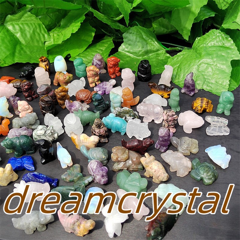 100pcs Natural Quartz Crystal Animal Carved Mini Crystal Skull Healing wholesale