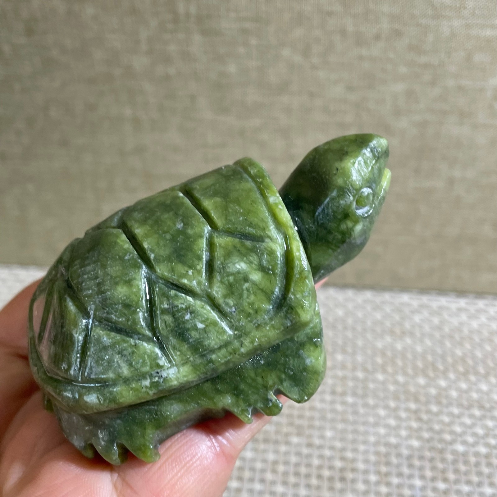 157g hsiuyen jade Quartz Hand Carved tortoise skull Crystal Healing