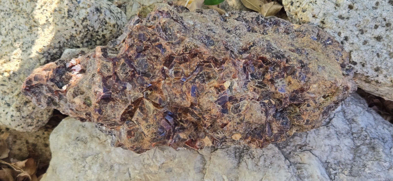 Enormous Andradite Red Orange Garnet Crystal Cluster Display Found in CA 11+ Lbs