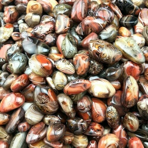 500g Madagascar Banded Agate Alarge Tumbled Beautiful Patterns Randomly Send
