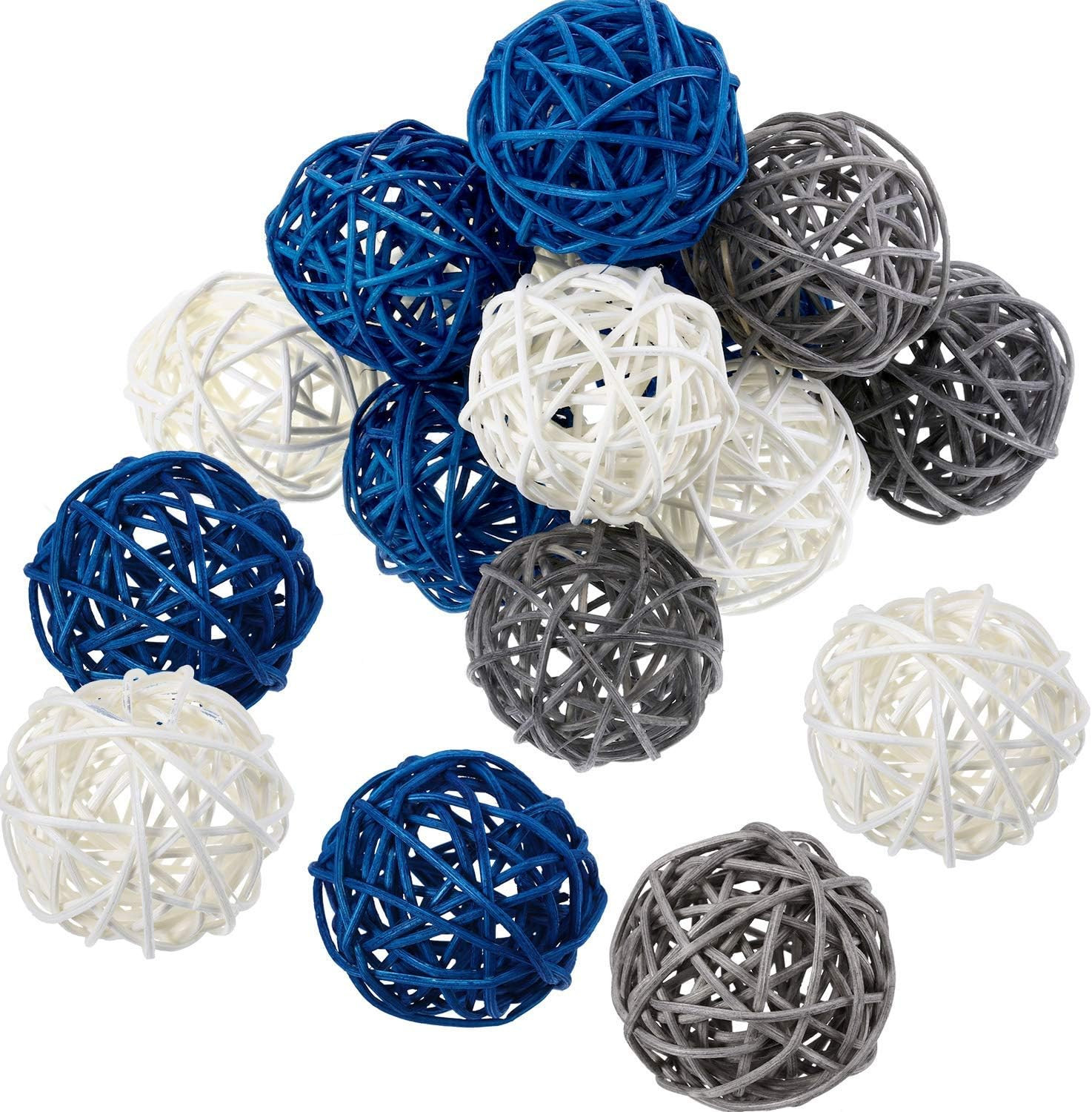 15 Pieces Vase Filler Rattan Balls Decorative for Craft, Party, Wedding Table De