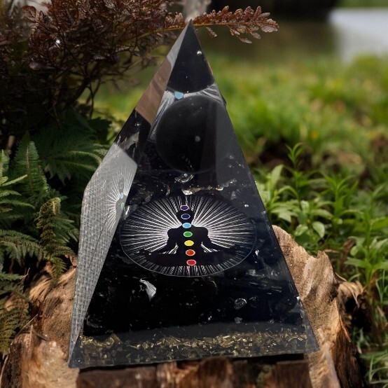 Orgone Pyramid Crystal Healing Stone , Energy Generator Healing Crystals
