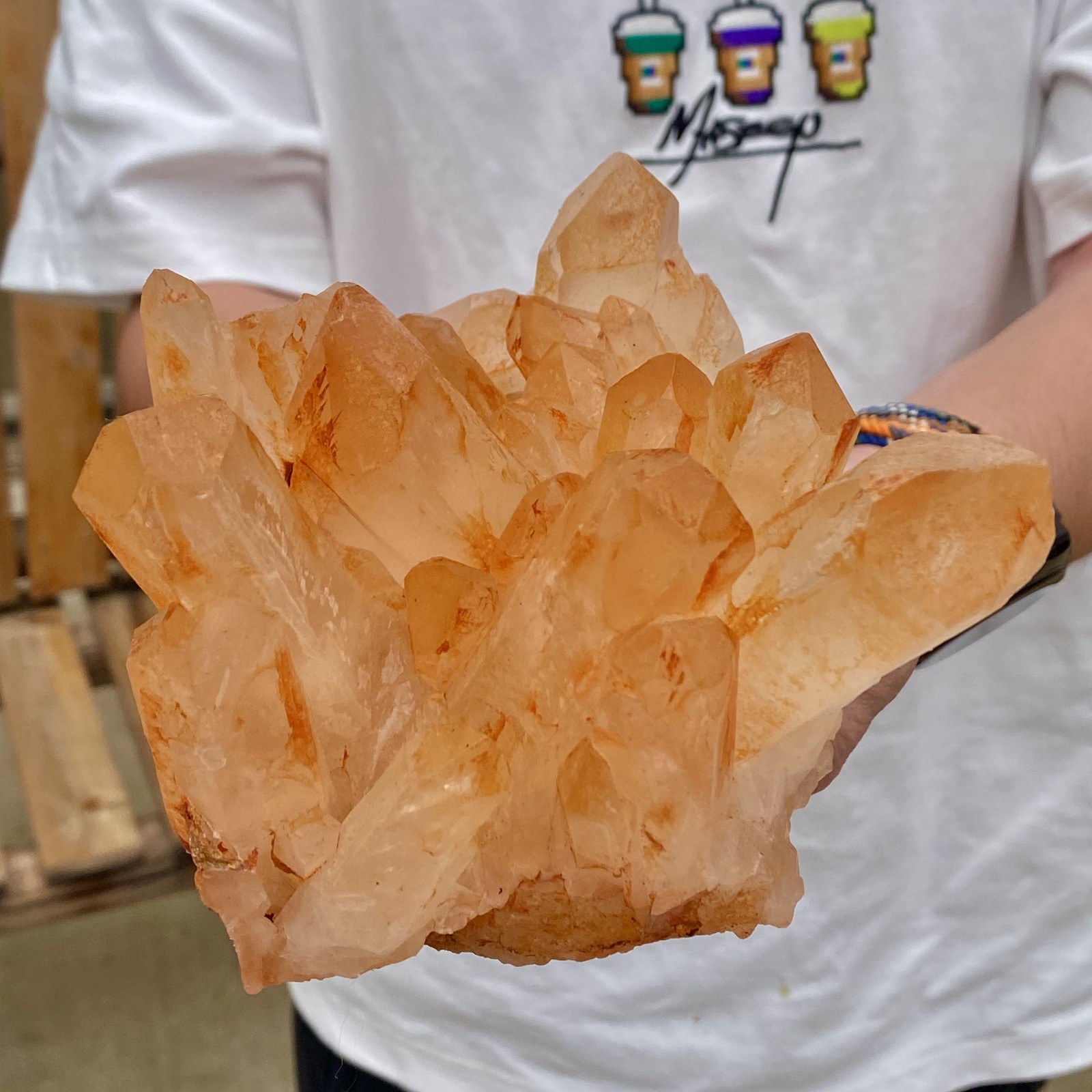 3.65LB Natural Clear Beautiful White QUARTZ Crystal Cluster Specimen Healing