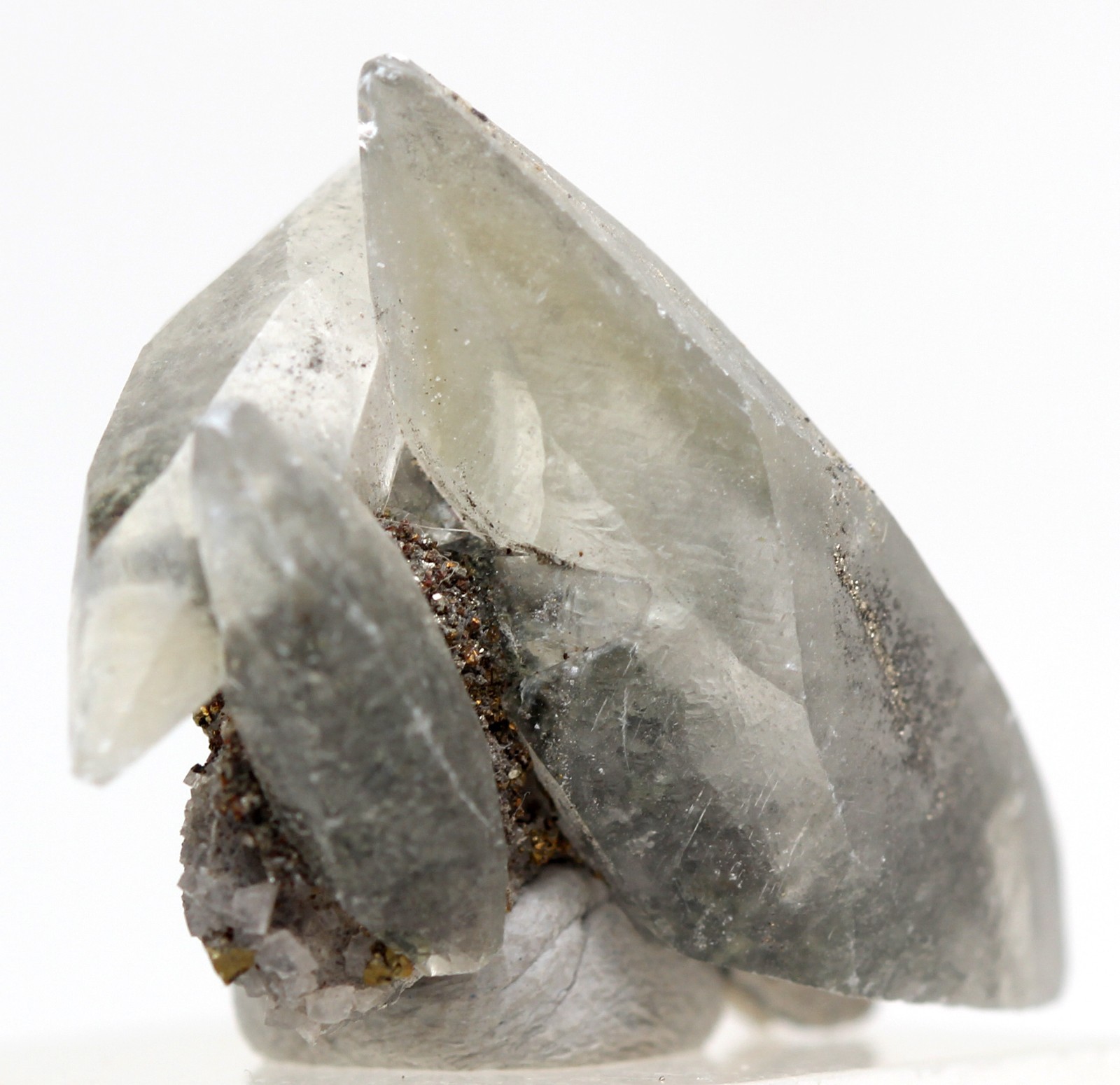 Stellar Beam CALCITE Dogtooth Chalcopyrite Crystal Mineral Specimen Cluster