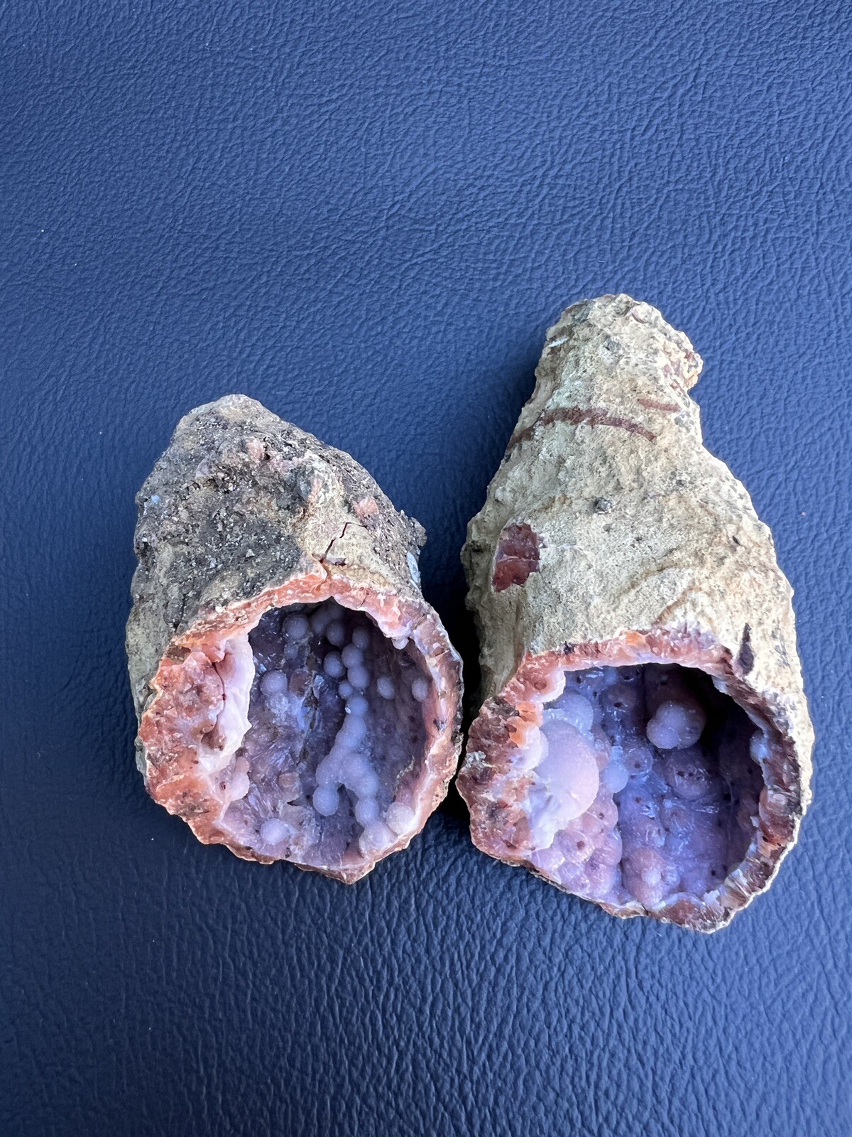 5.32 Oz. 2 Piece Geode Pair From Marrakech Morocco.