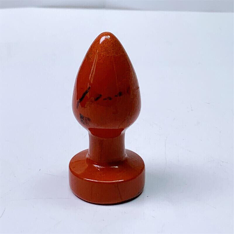 Natural red jasper Quartz Crystal Massage Stick Penis Wand Reiki Yoni Gift decor
