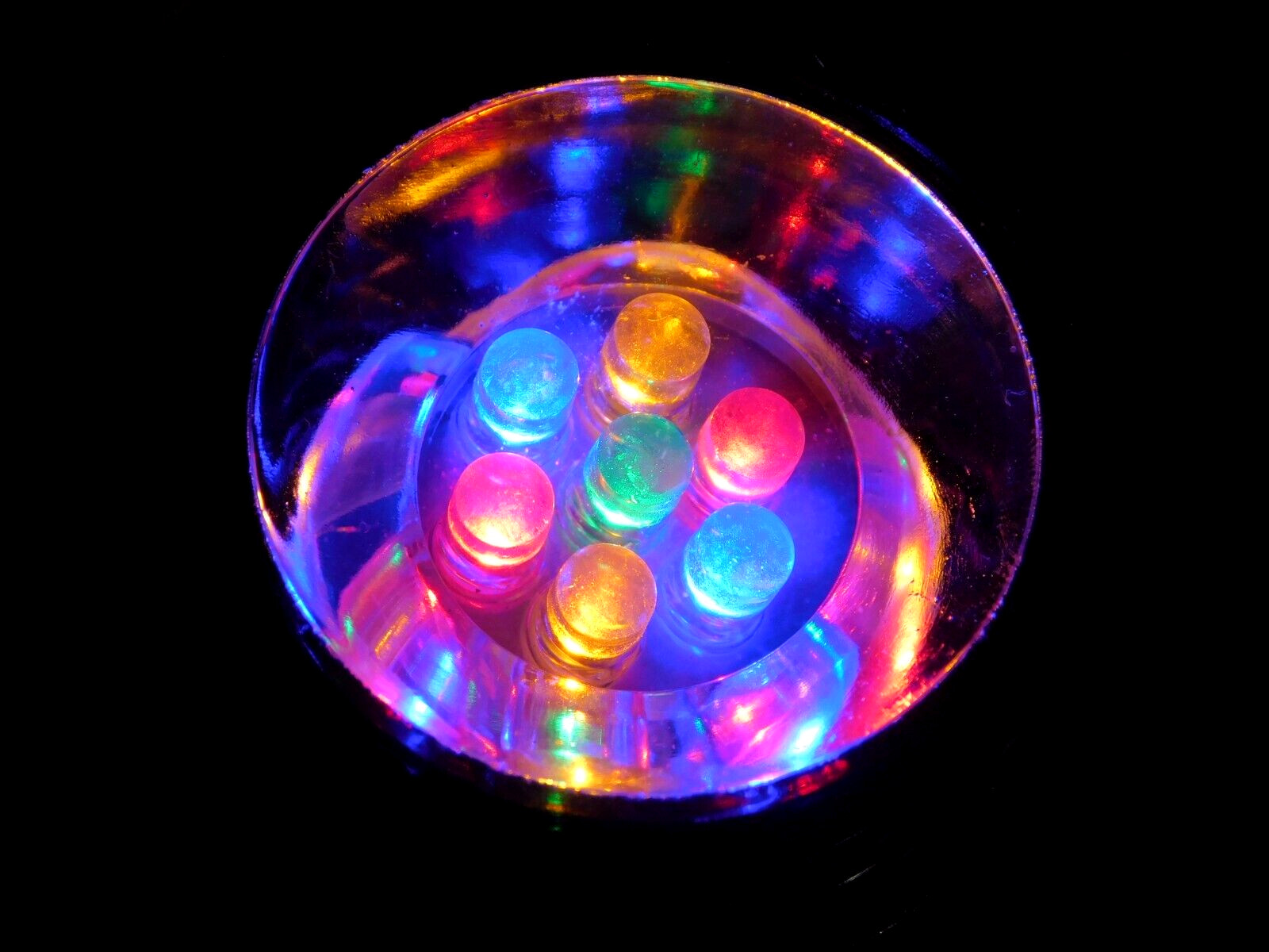 Clear Acrylic LED Lighted Display STAND With MULTI-COLOR Lights