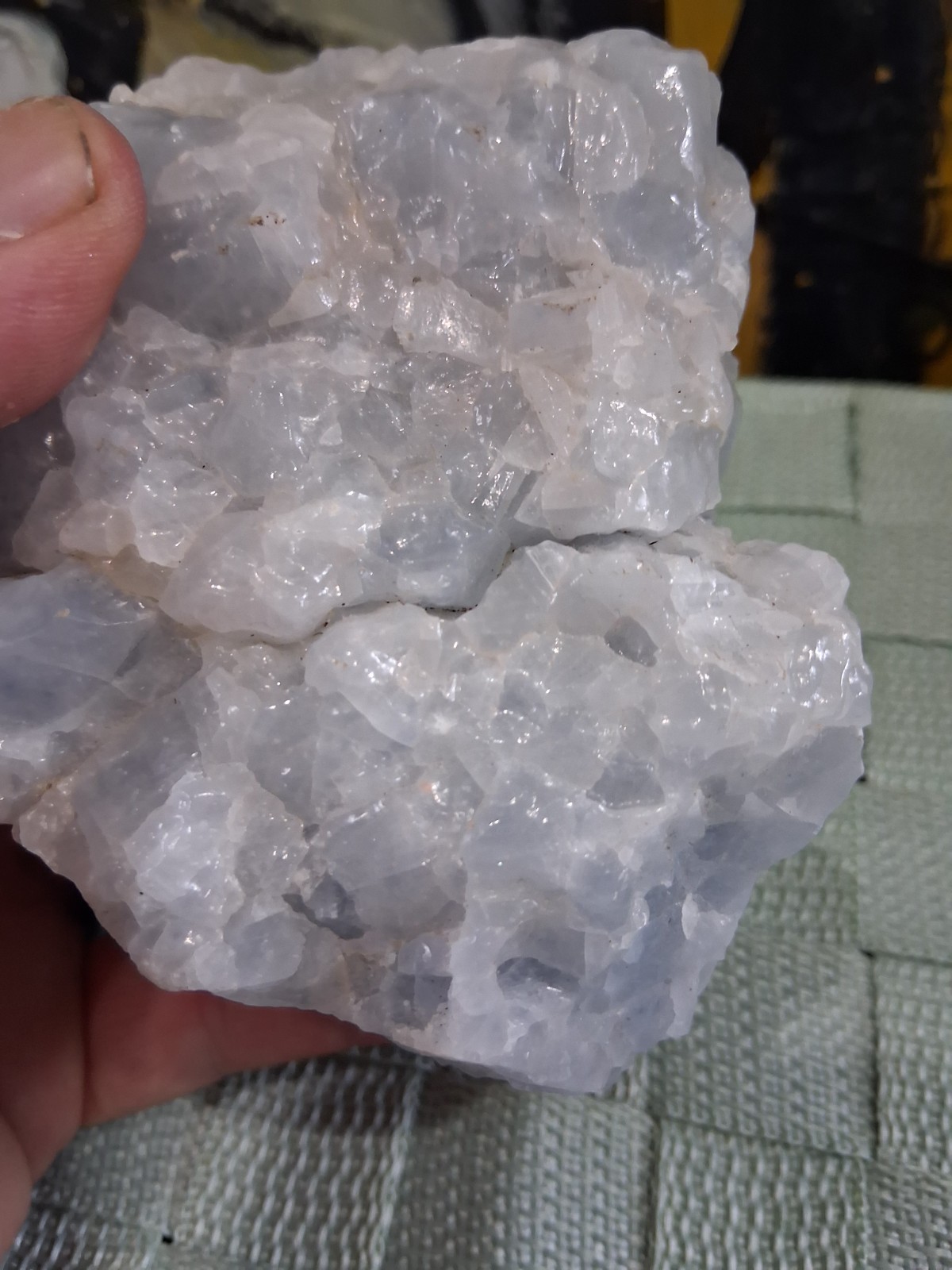 Large Natural Sky Blue Raw Calcite Specimen 2.78lbs Heritage Crystal Gem Stone