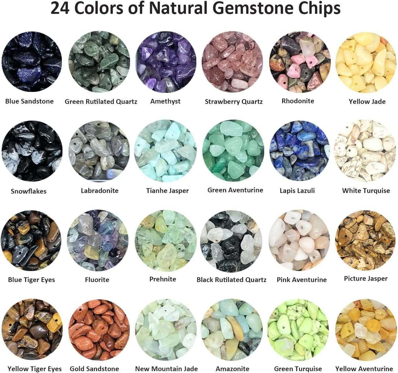Gemstone Beads Natural Irregular Shaped Stone Chips Crystal Energy Healing Power