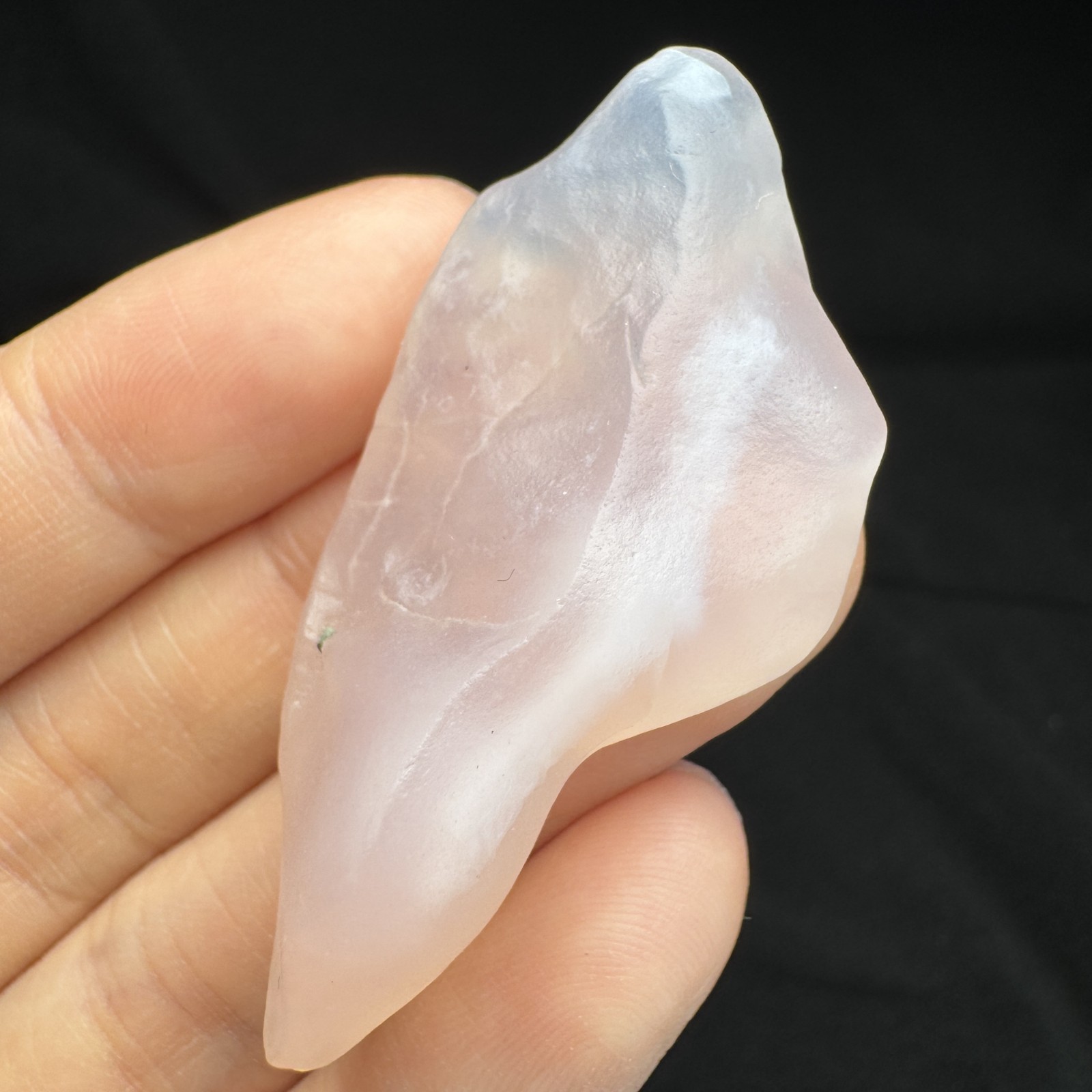 5.2cm/16g Raw & Natural Alxa Gobi Icy-Pink Agate, Inner Mongolia-5919