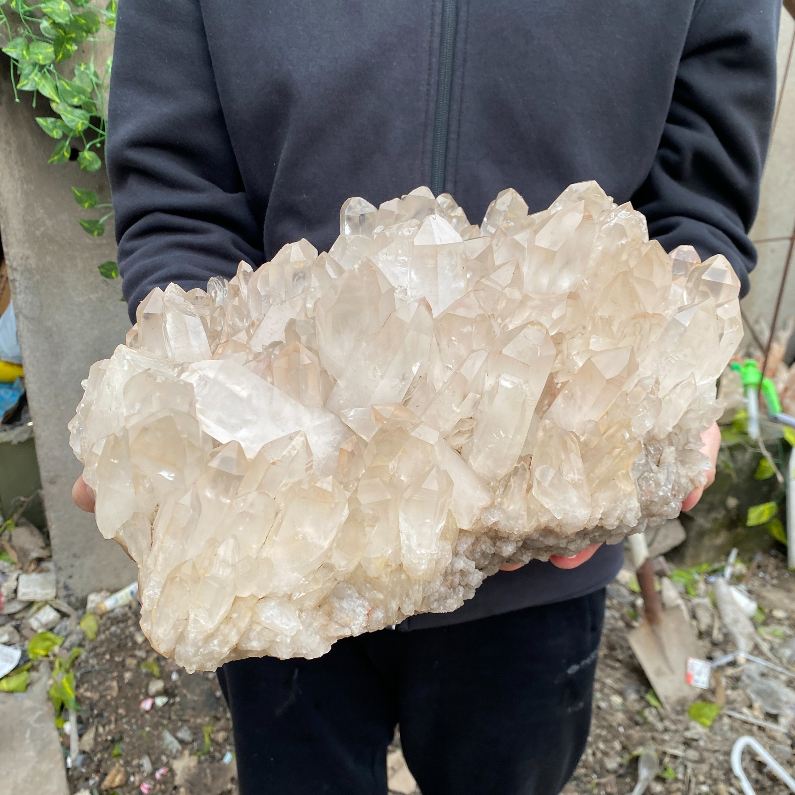 29.8LB Natural Clear White Crystal Quartz Cluster Rough Healing Specimen