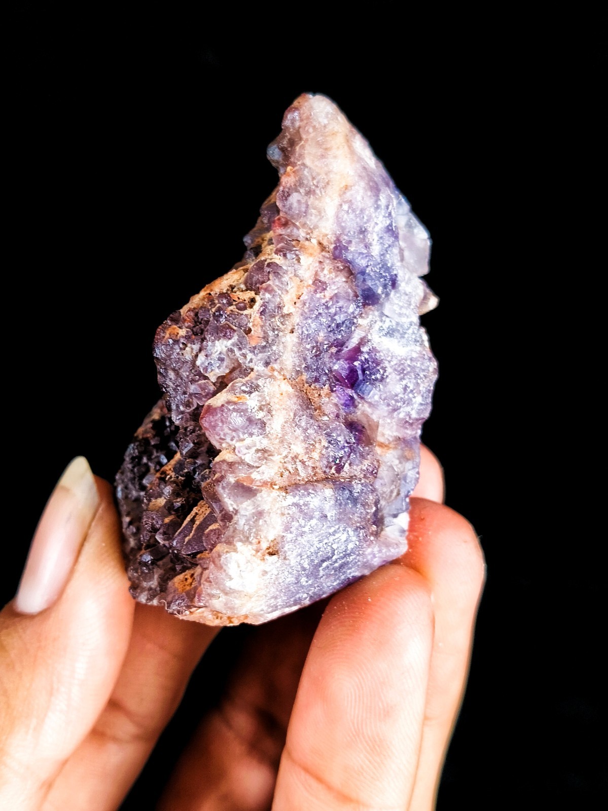 Alien Amethyst Phantom Quartz Cluster 80g Natural Mineral Specimen 6x4x2cm