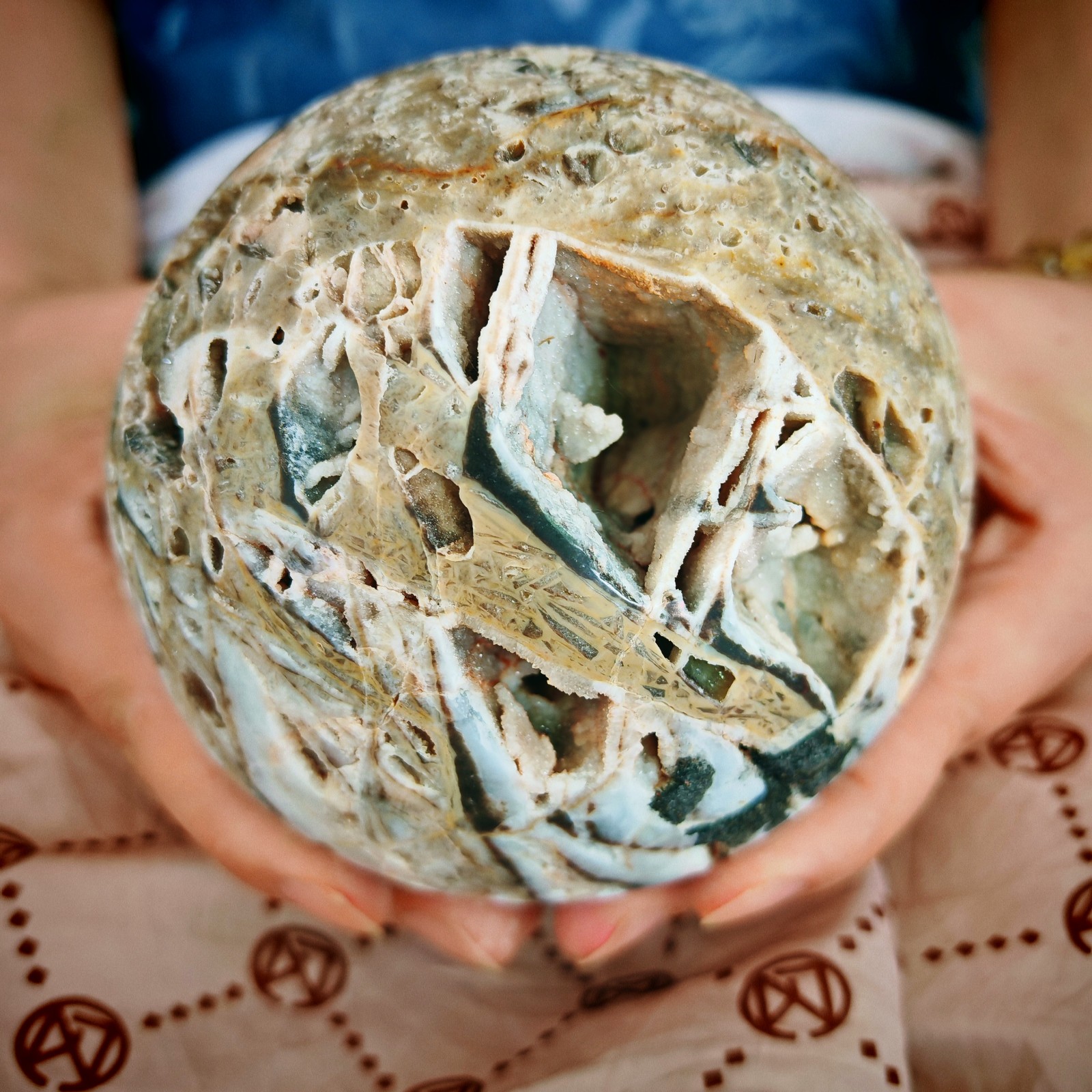 3.08LB Natural healing of sphalerite spherulites 1400g