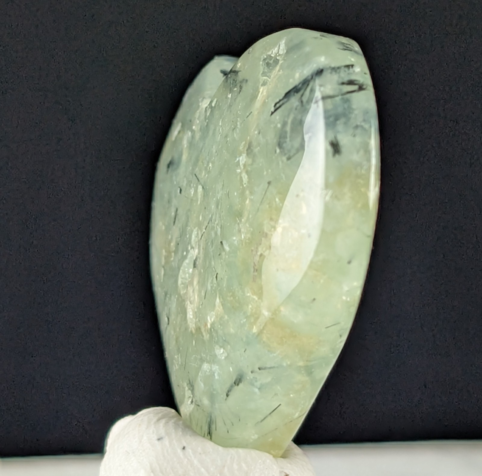 Prehnite Heart Carving Crystal Gemstone Chakra Reiki Mineral