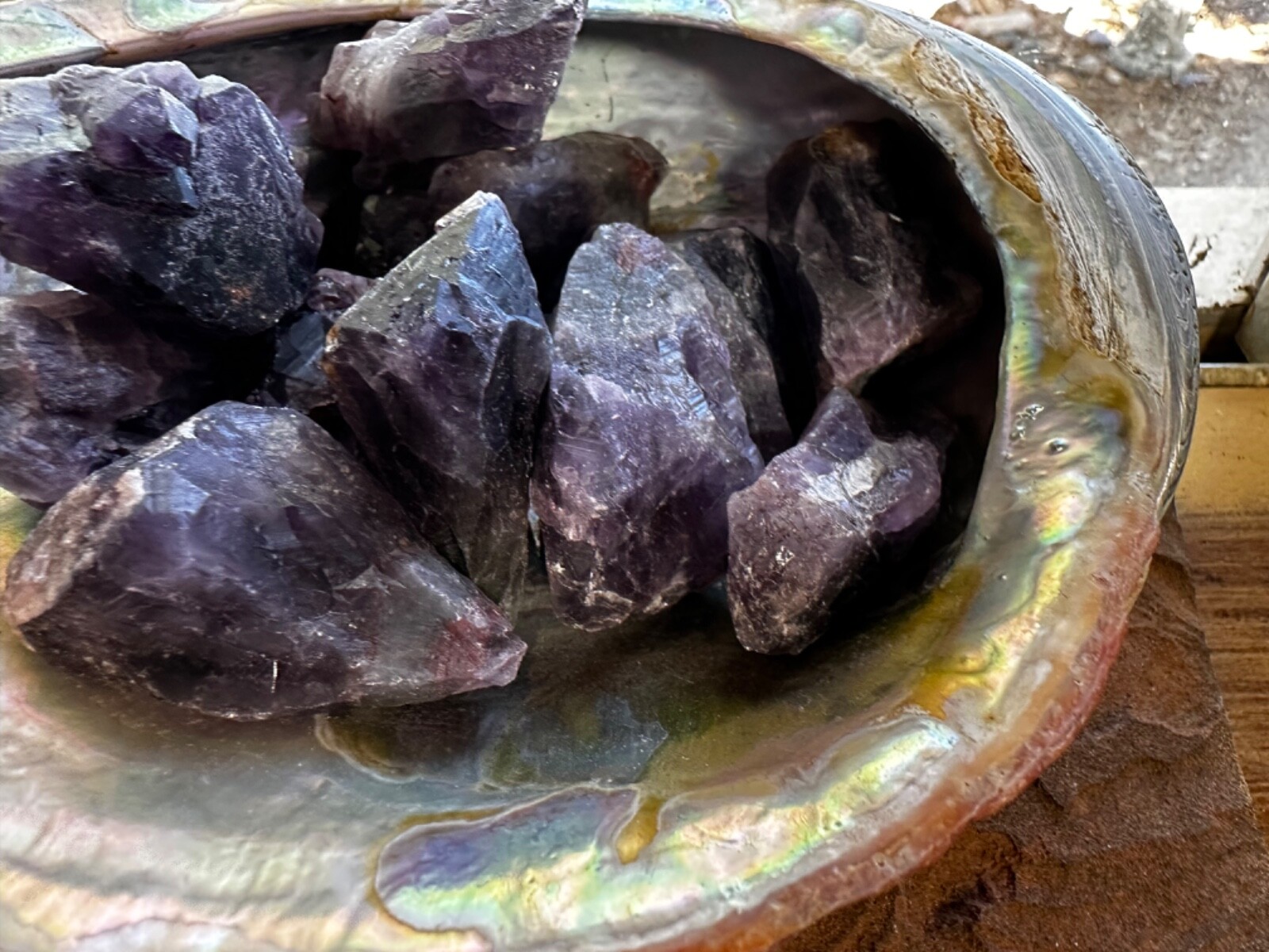 1x Amethyst Cacoxenite Rough Stone 2inch Reiki Healing Crystal Brazil High Vibes