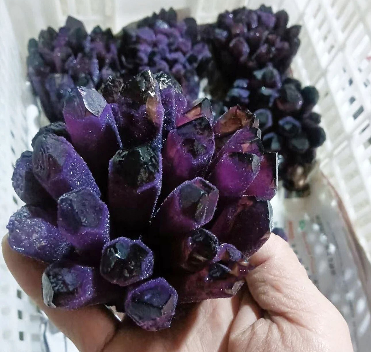 300g Rare Dark Purple Amethyst Druzy | Raw Crystal Cluster for Mature Collect