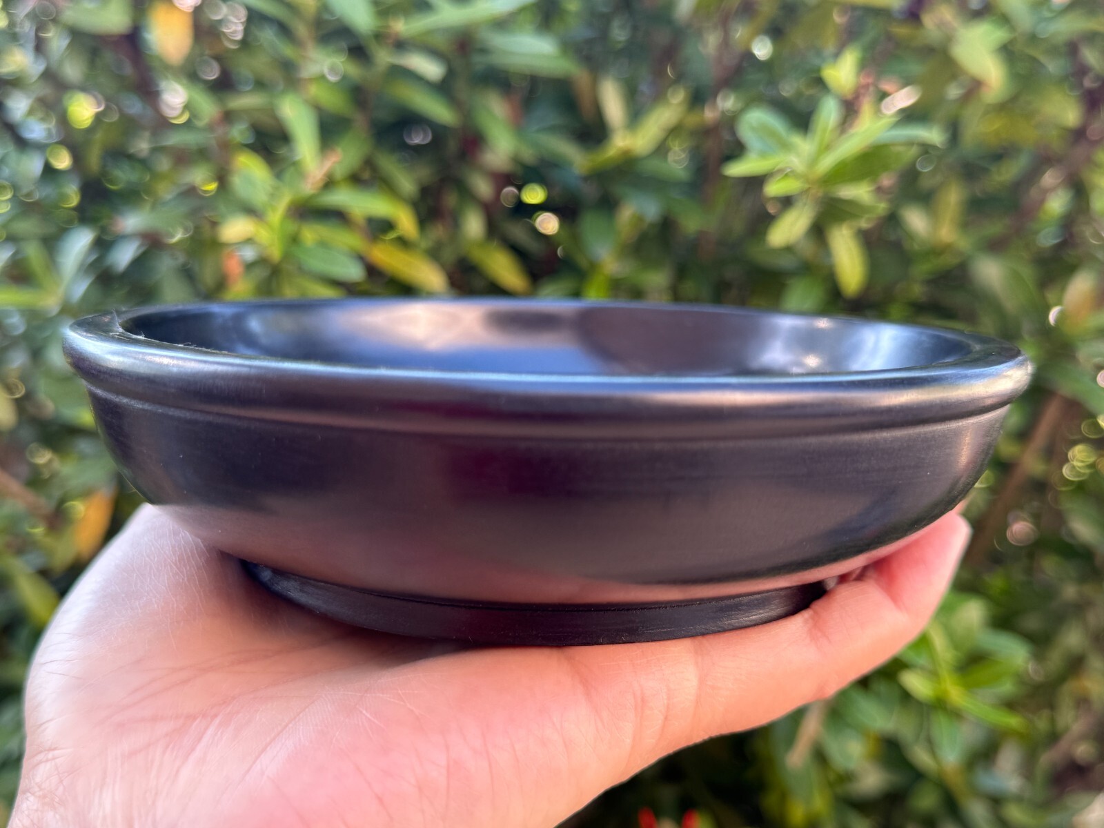 Large Black Soapstone Scrying Bowl – 6″ Smudge Bowl & Incense Burner