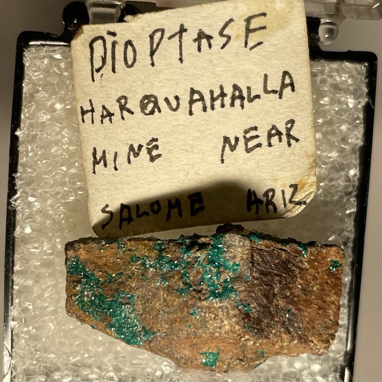 Dioptase Crystal Druzy Harquahala Mine ARIZONA USA
