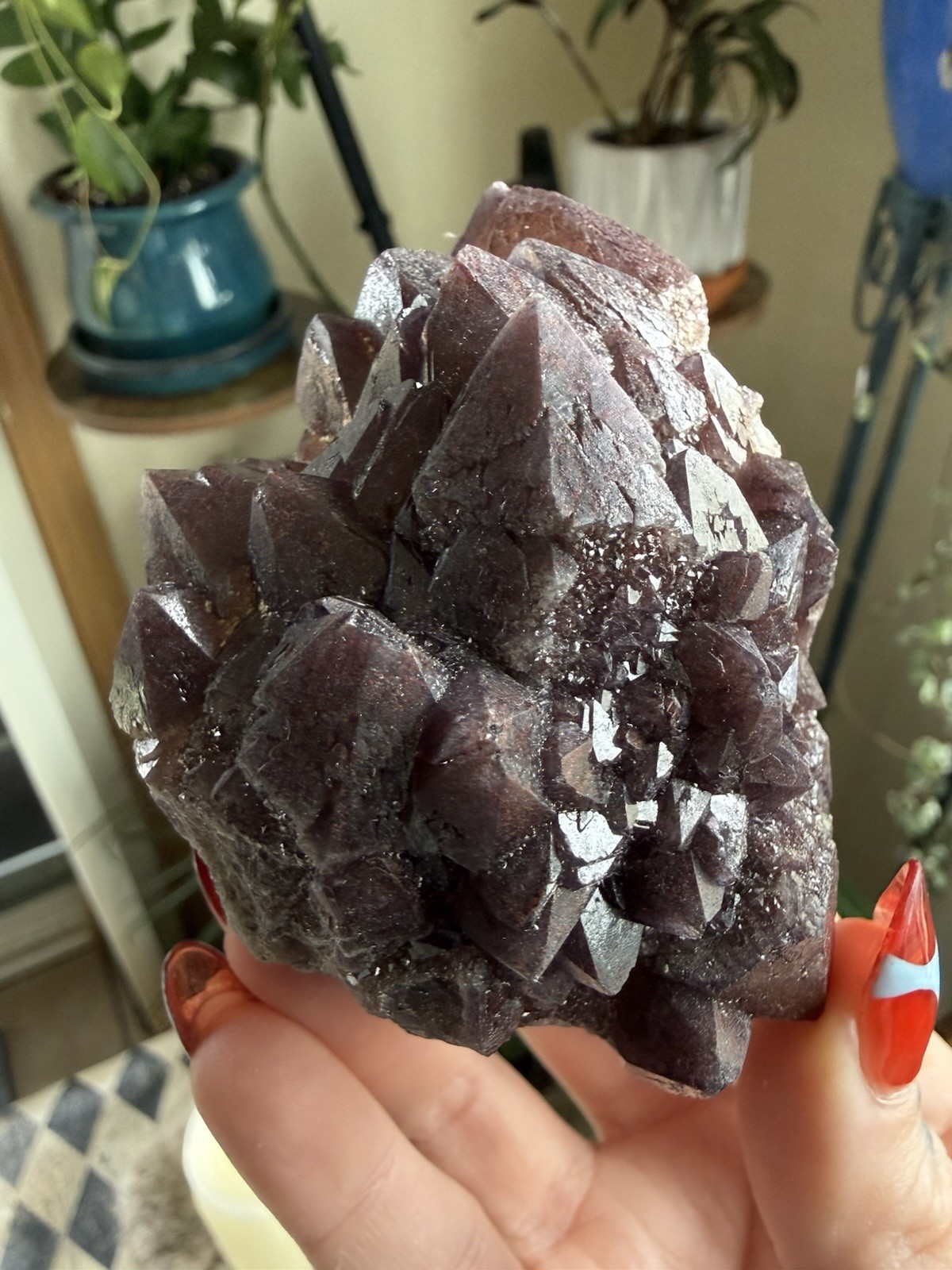 Purple Amethyst Crystal Cluster Specimen – Approx. 2.5 Inches