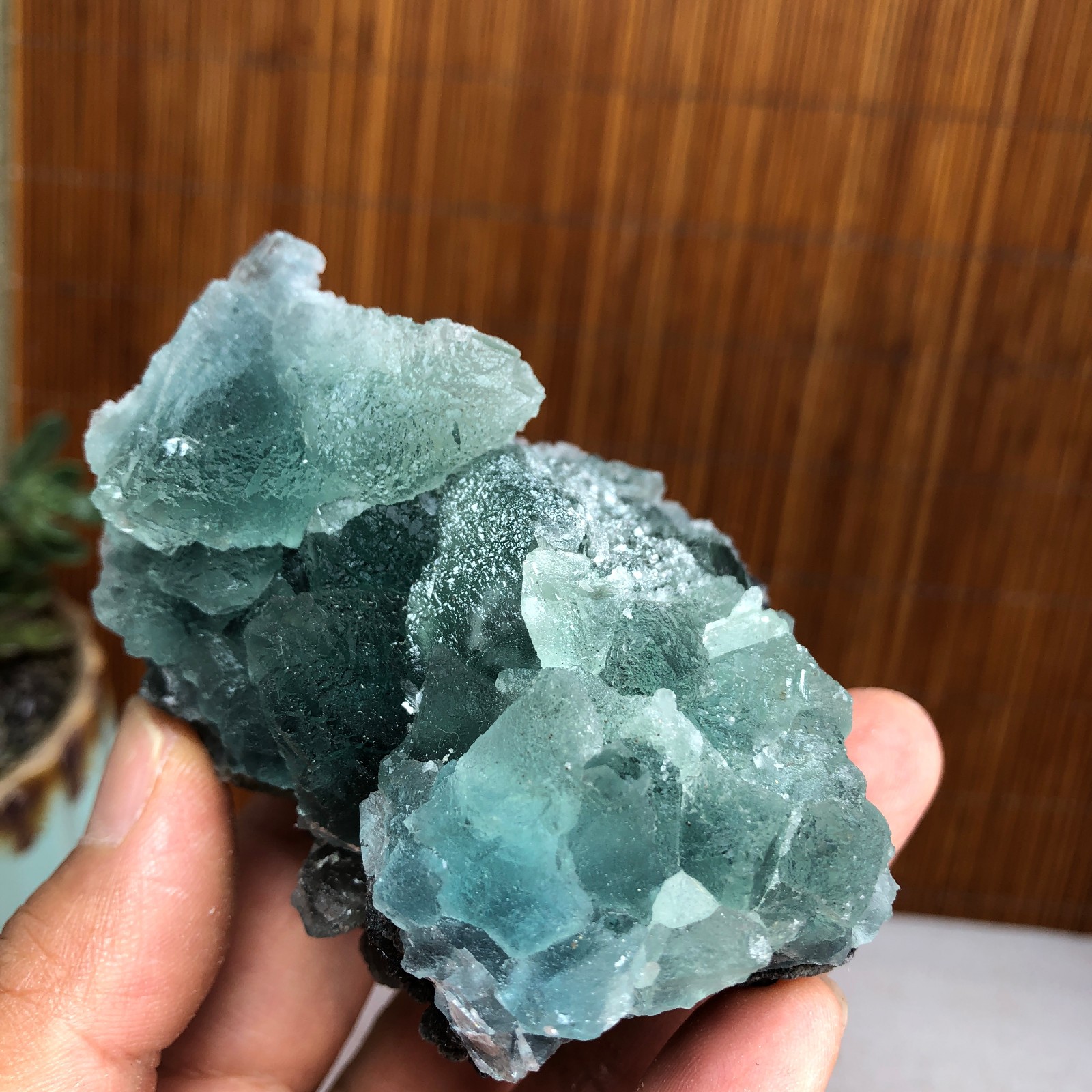 75-55-50mm Rare Natural Green Calcite fluorite Mineral Specimen 265g A6119