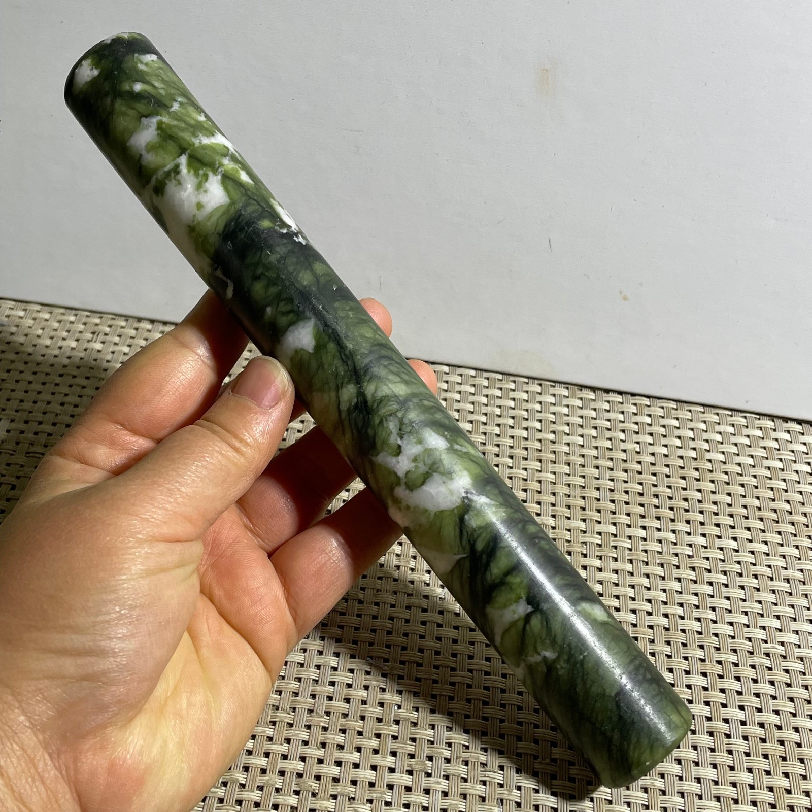 Jadeite Boulder stone Rough Raw Cut rolling pin Jade Specimen – random 310g g2