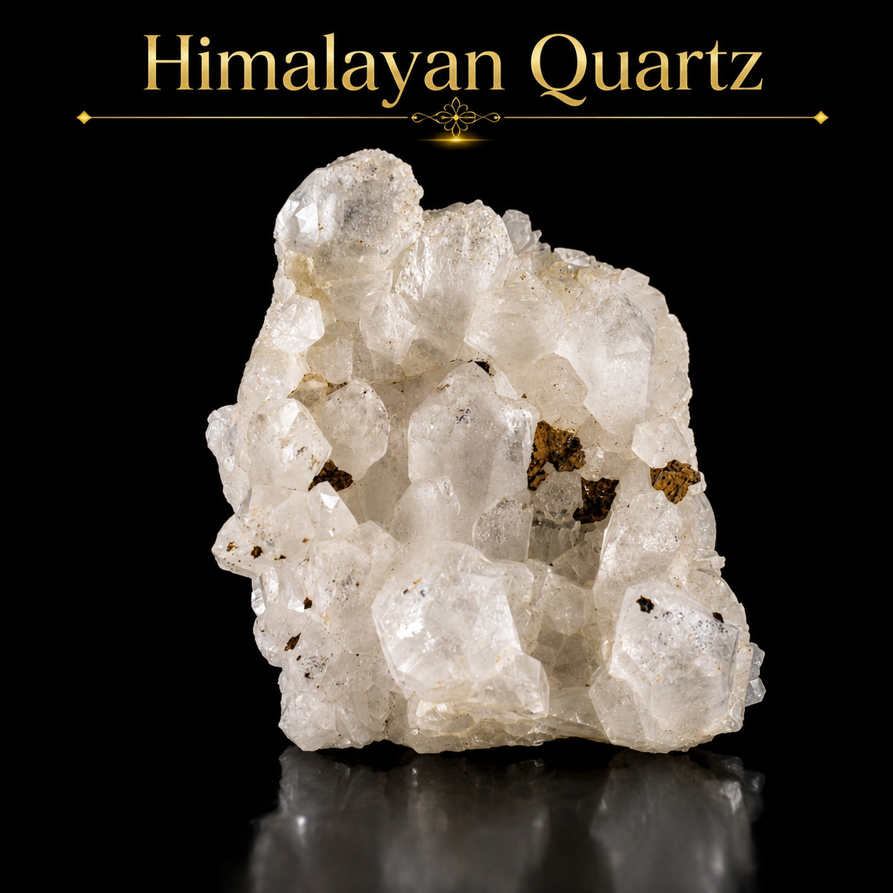 Himalayan Quartz Crystal Specimen 110g Natural Mineral India 8x6x4cm