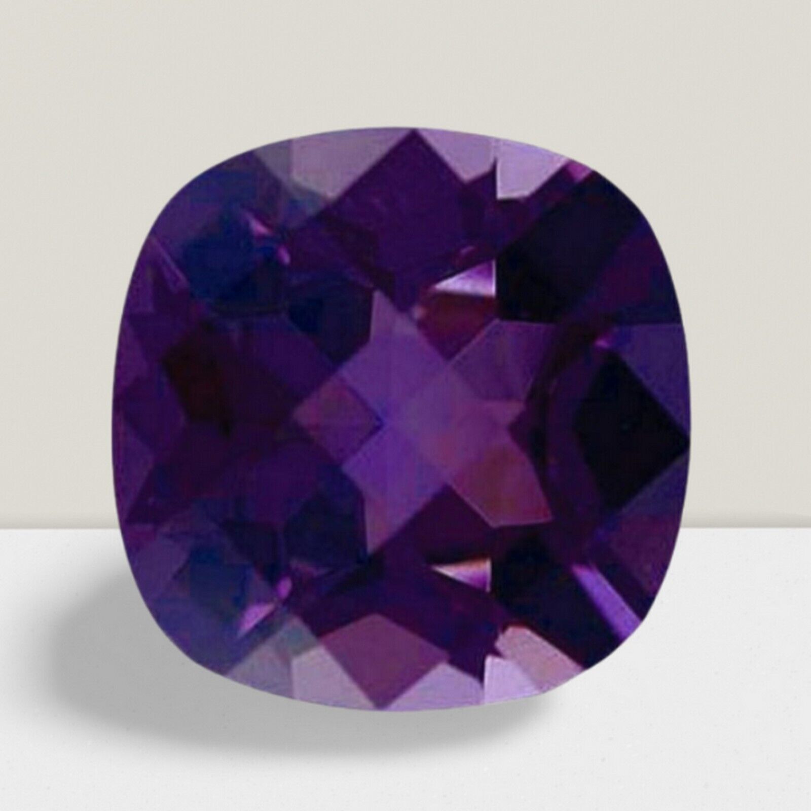 Amethyst Cushion Cut Gemstone 4.50 Cts – 11 mm Calibrated Loose Gem