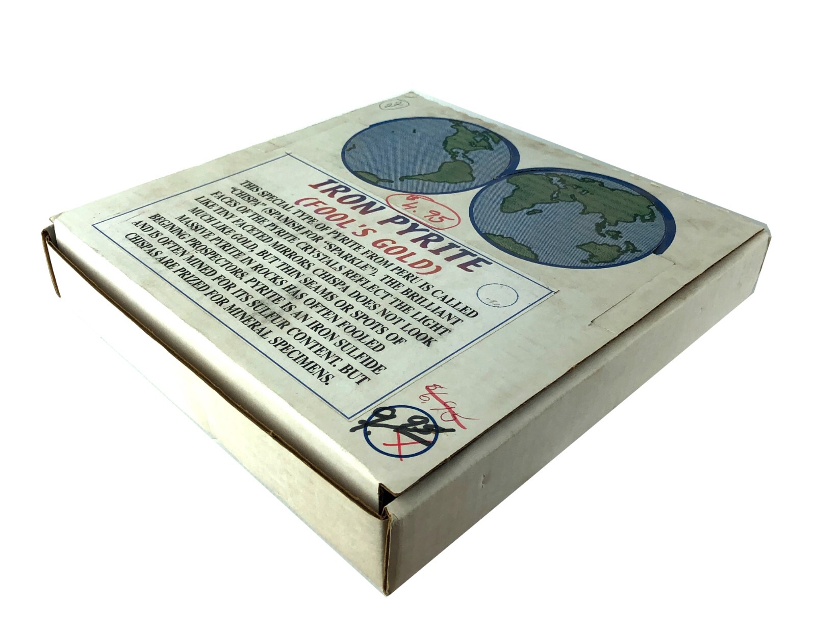 Retail Display Box North Michigan Pyrite Fool’s Gold 22 Clear Clamshell Boxes