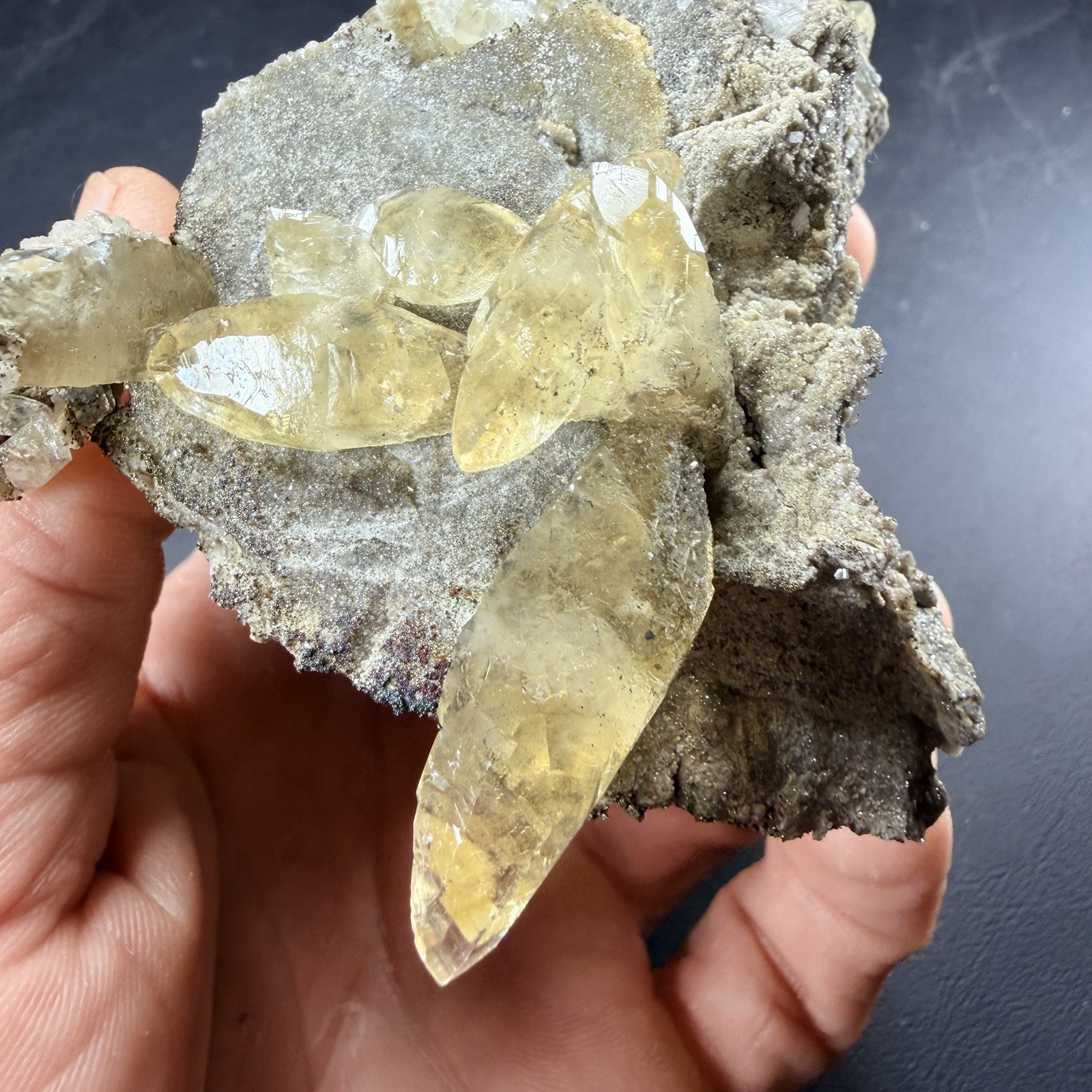 Golden Calcite Chalcopyrite Dolomite Crystal Combo / Sweetwater Mine *Video*