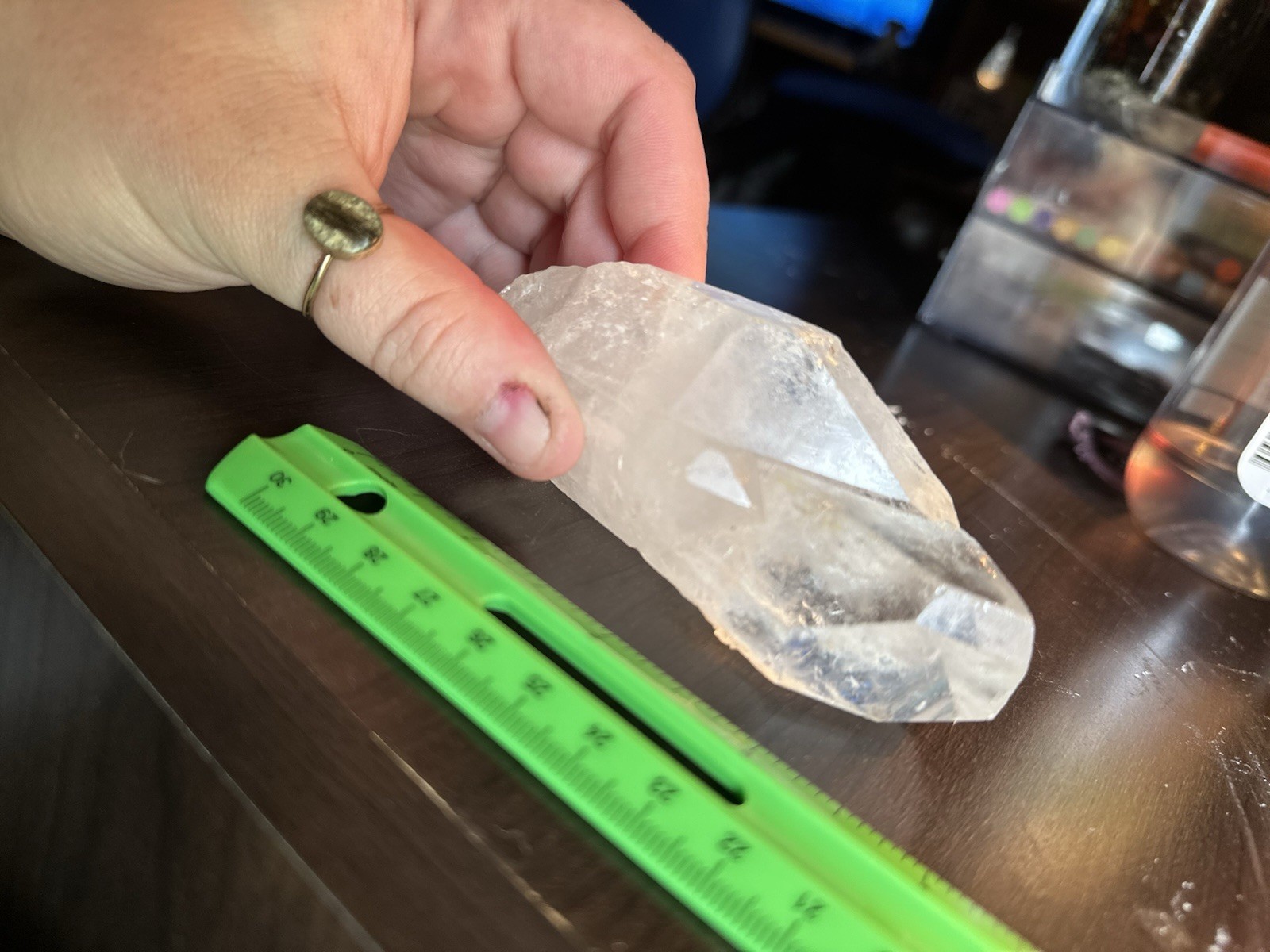 Clear/White Quartz Natural Point Crystal Specimen Rough Mineral