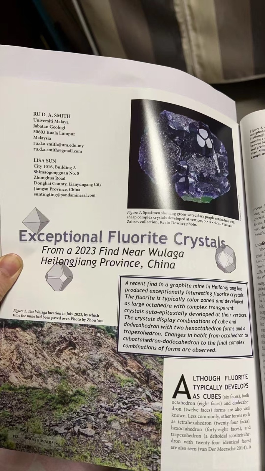 Natural and unique rectangular fluorite from Heilongjiang, China