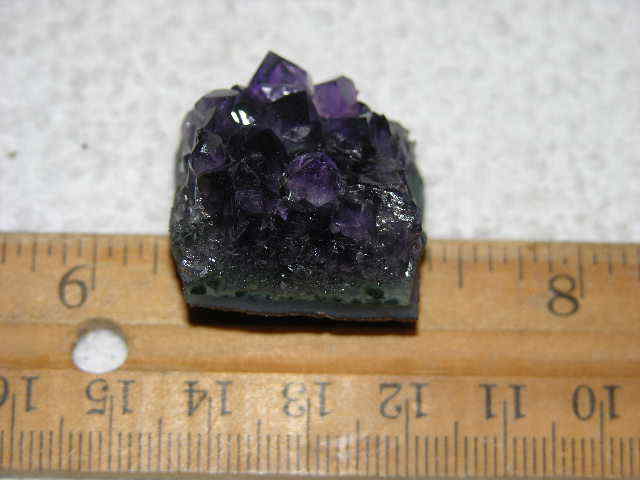 Amethyst crystal cluster grape jelly saturation smaller jewelry-sized 1″ K86