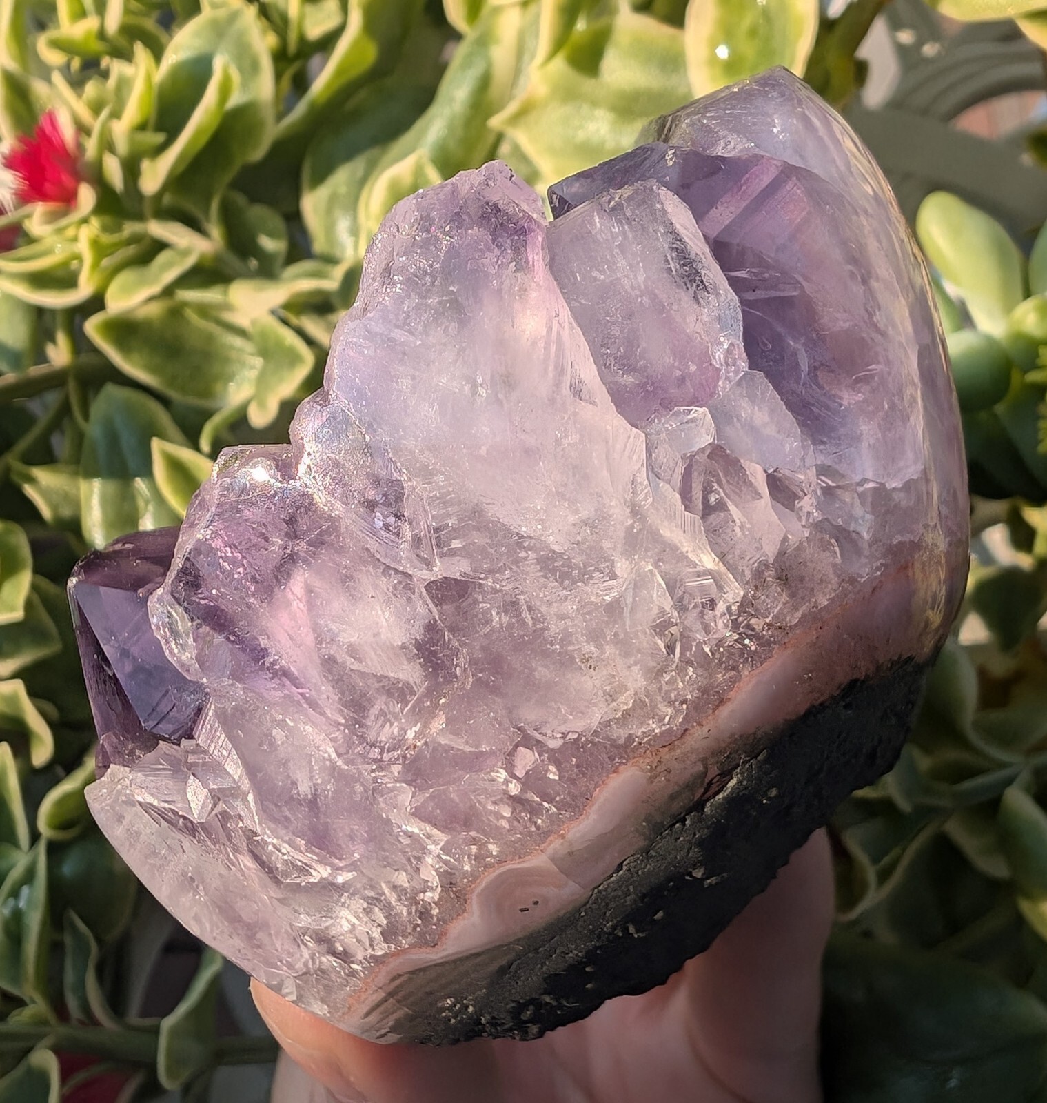 Amethyst Heart Geode Crystal Large Big Huge Gemstone Chakra Reiki