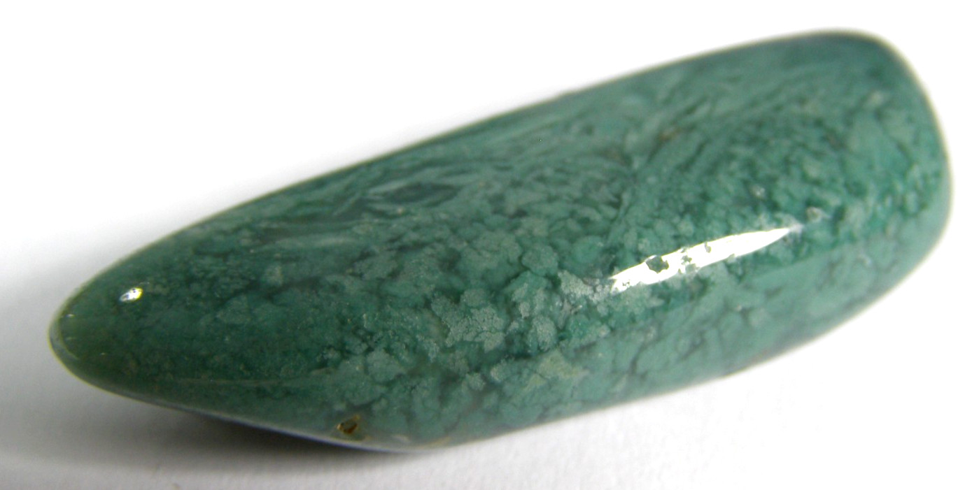 SUPERB MTOROLITE POLISHED MINI-WAND – 4.7 x 1.5 cms 12.57 gms Chrome Chalcedony