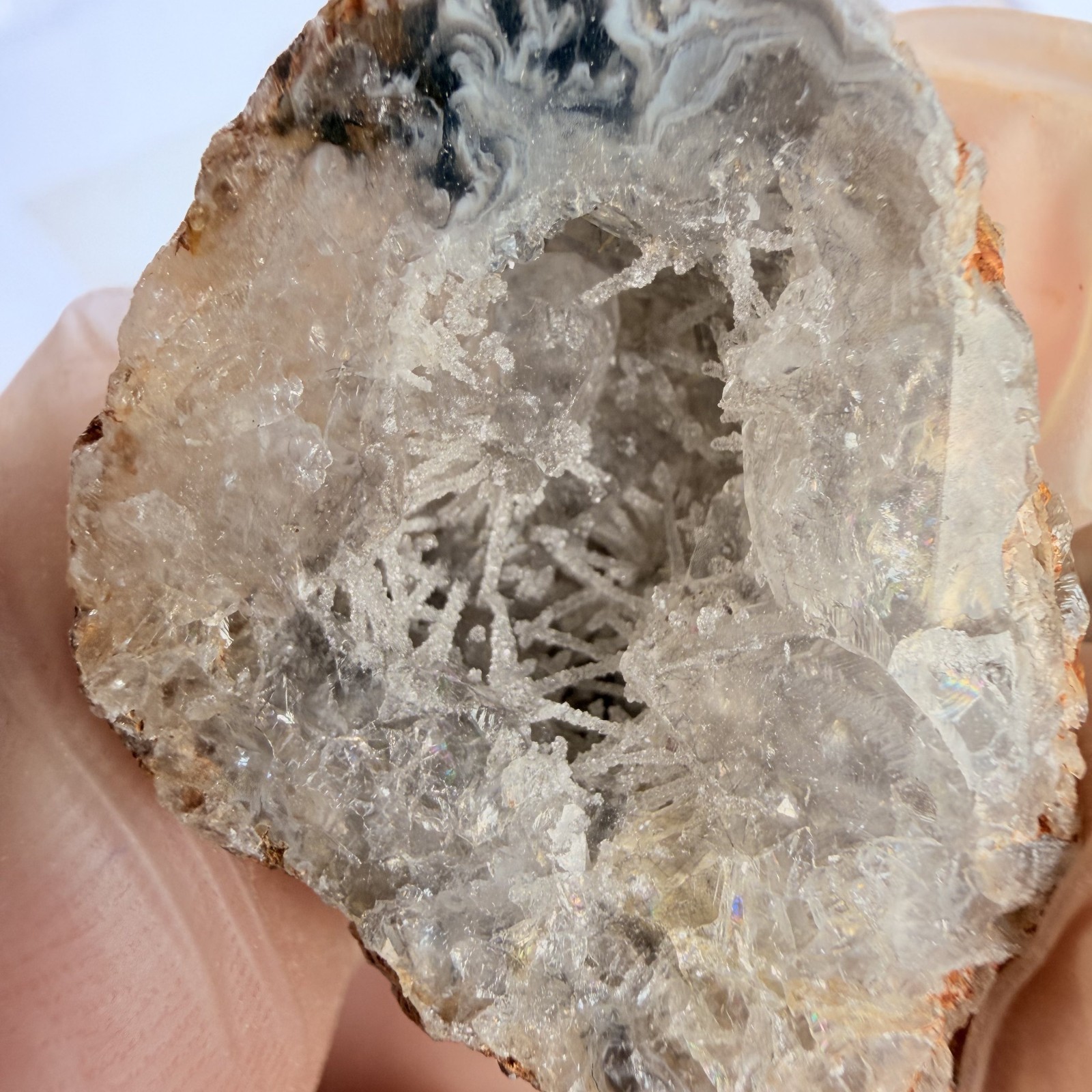 1 2 lb Mini Occo Geodes Brazil Agate Druzy Crystal Variety Lot 9 12pcs 1″