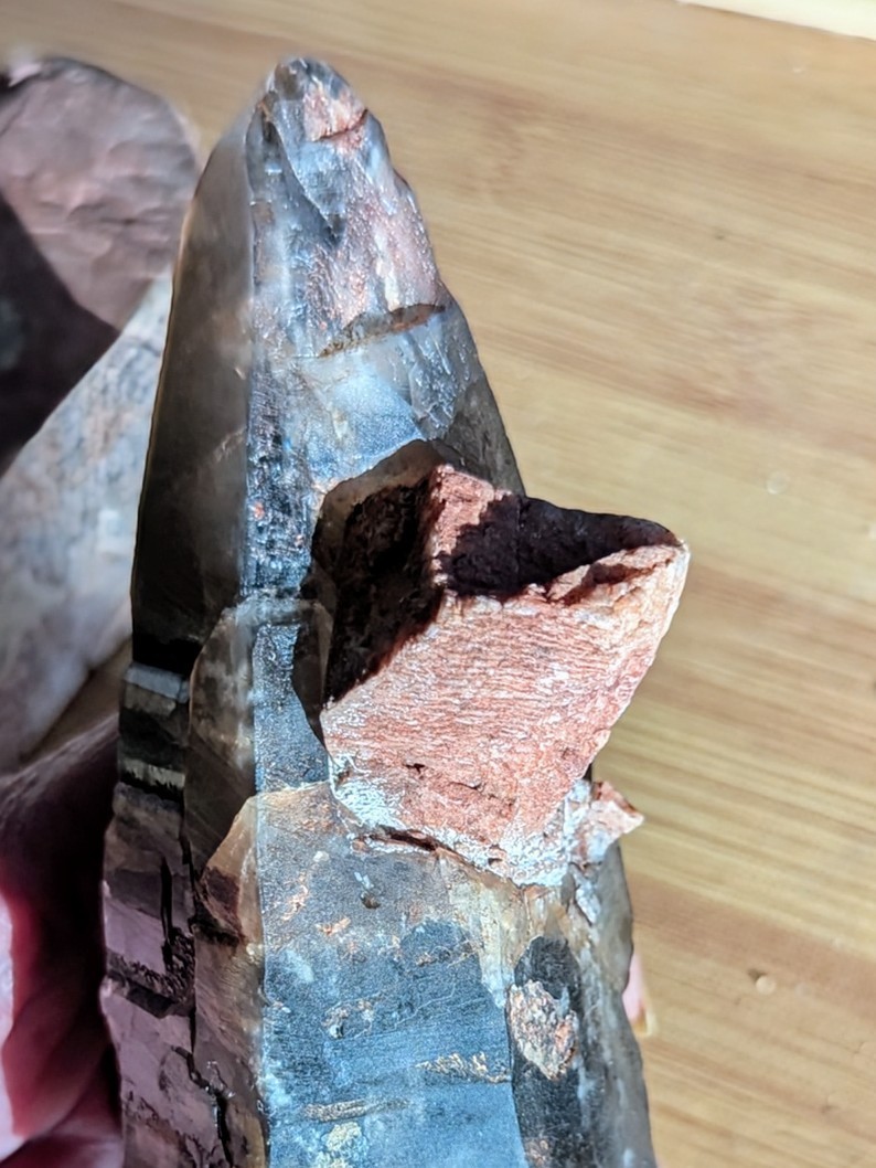 6 inch Smokey Crystal and Cube Feldspar Crystal