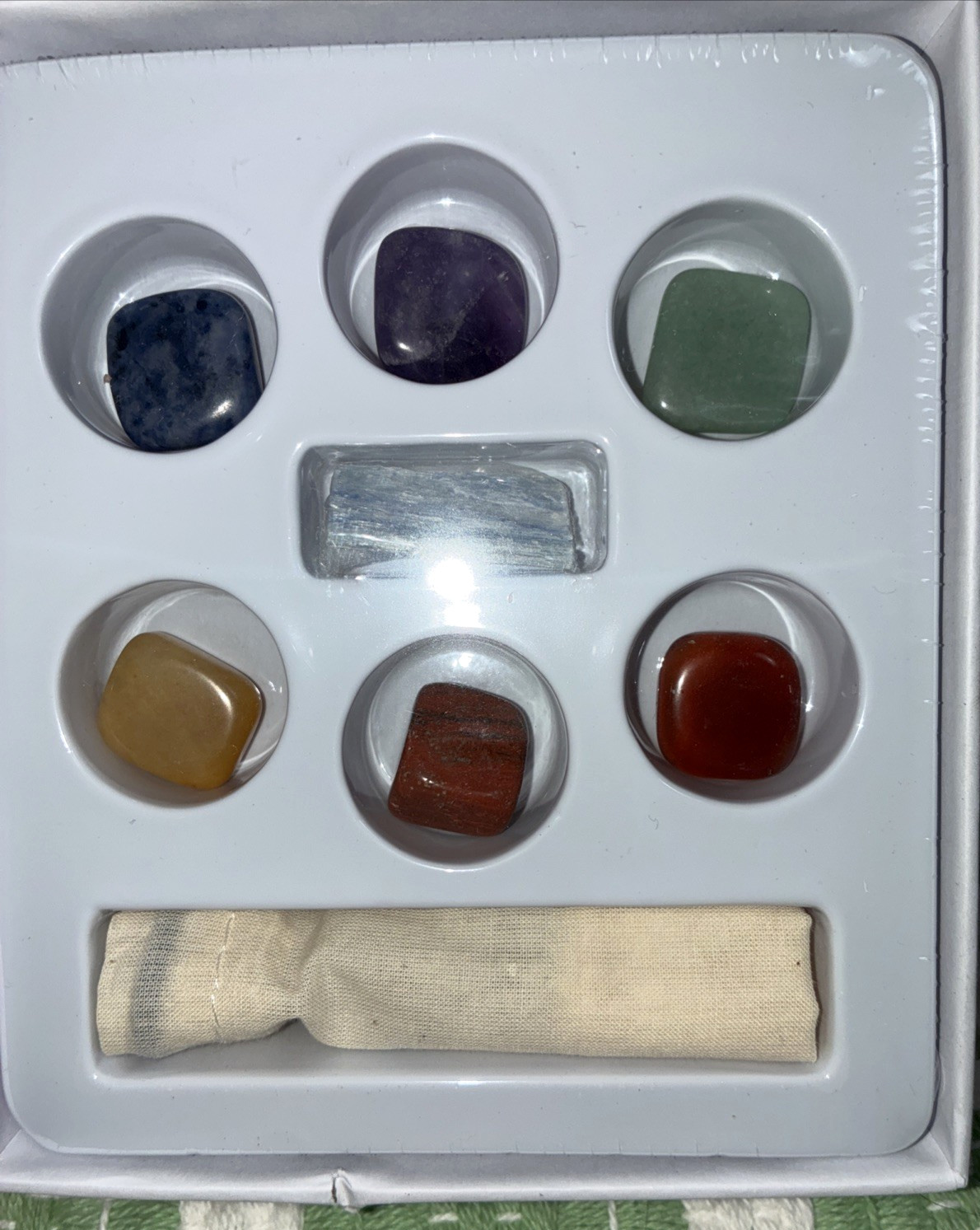 Shoppe geo Tumbled Chakra Crystal Set 7 Seven Healing Stones Mini Kit