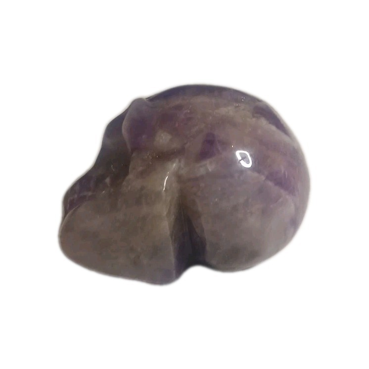 Amethyst Carved Skull 1.5″ Purple Natural Stone Realistic Look