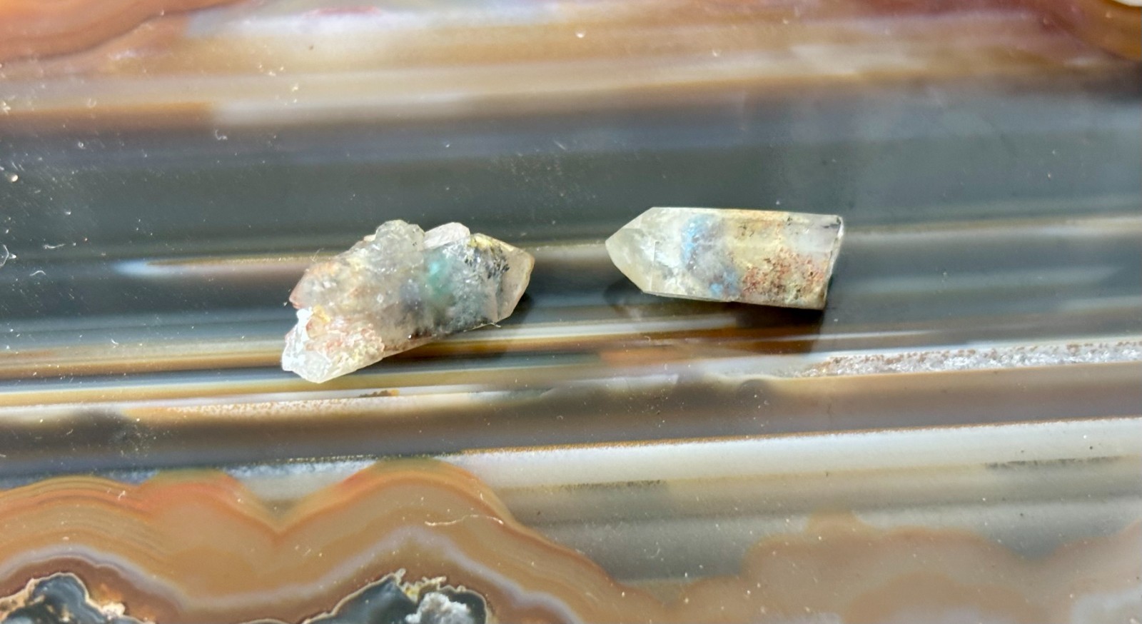 Ajoite and Papagoite Crystals, Messina Mine