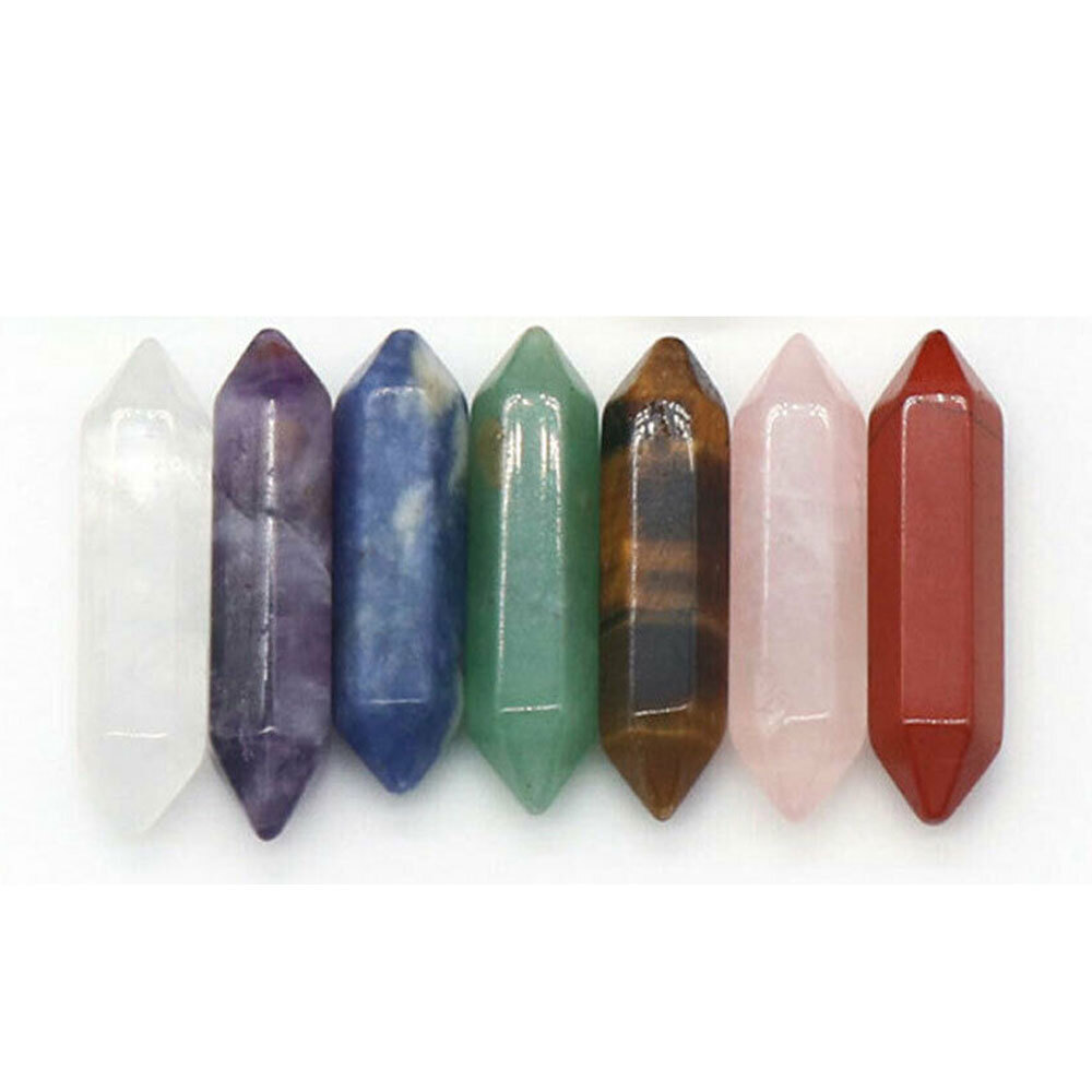 Natural Hexagonal Crystal Points Energy Balancing Chakra Meditation Therapy Gift