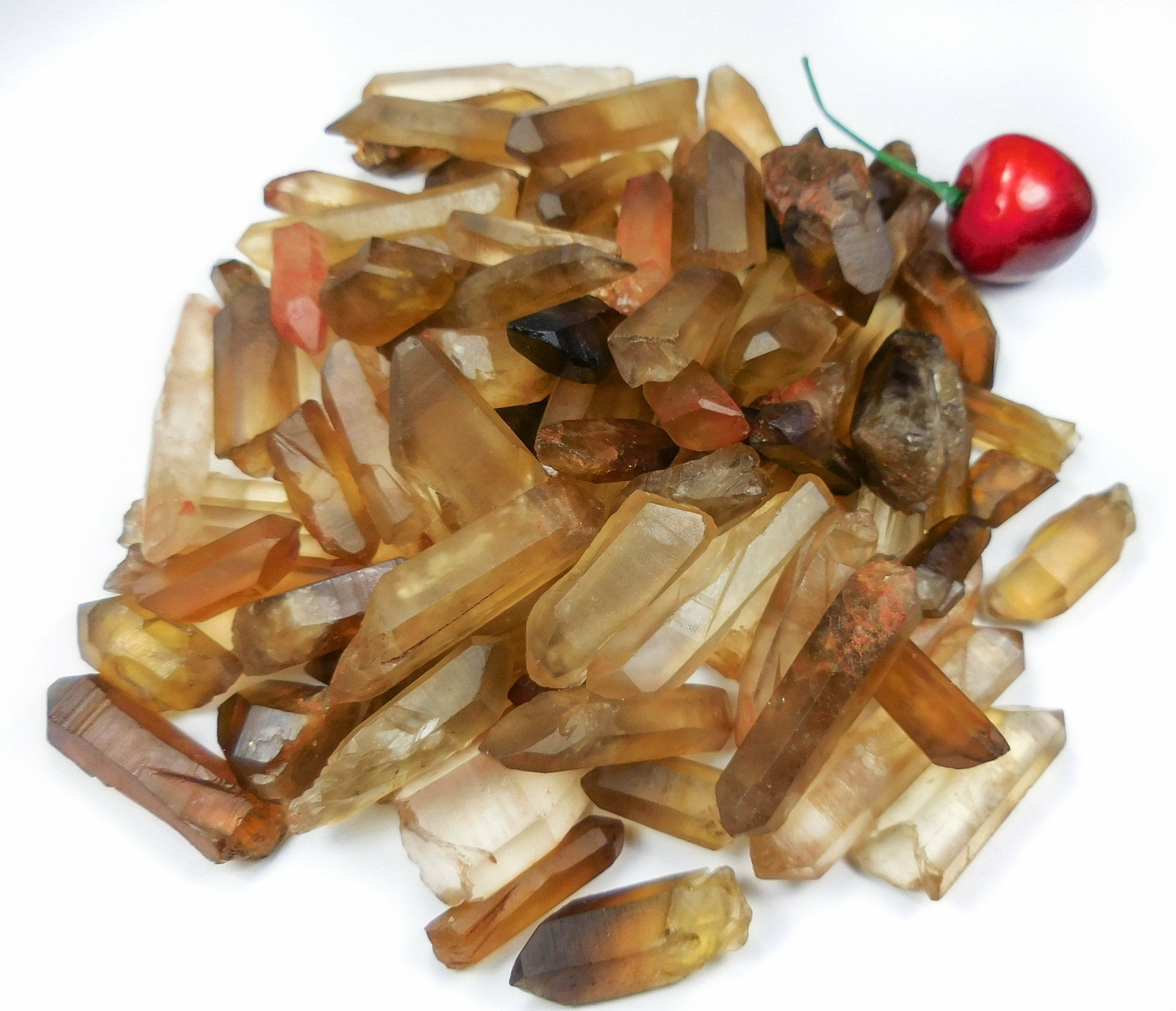 Natural Untreated Citrine Crystal Point (3 pcs ) from Congo Raw Stones