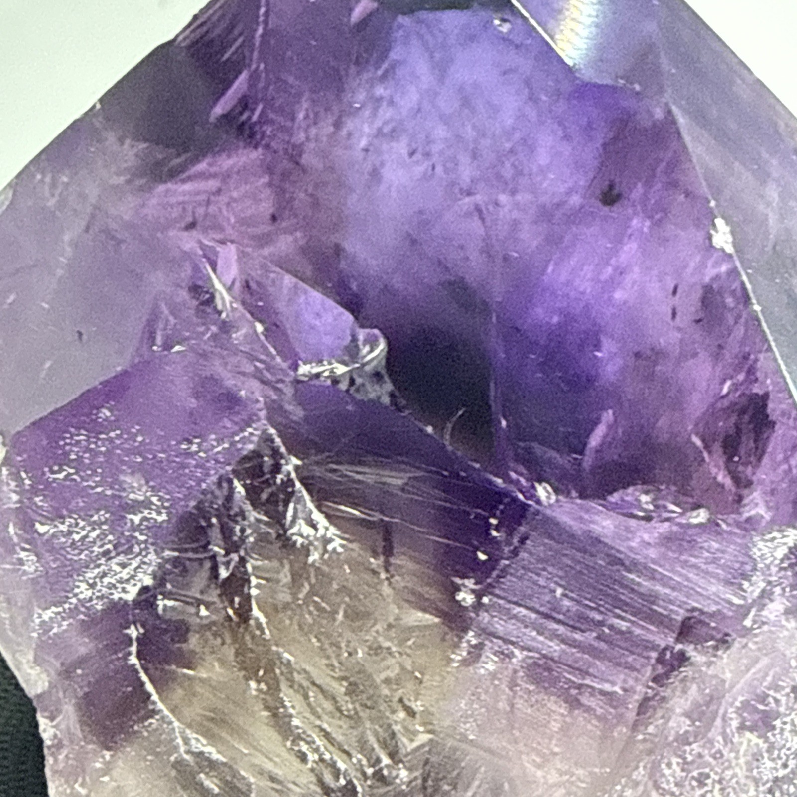 1.2 LB A+Natural Phantom Brazilian Large Point Amethyst Root Specimen,Minerals!