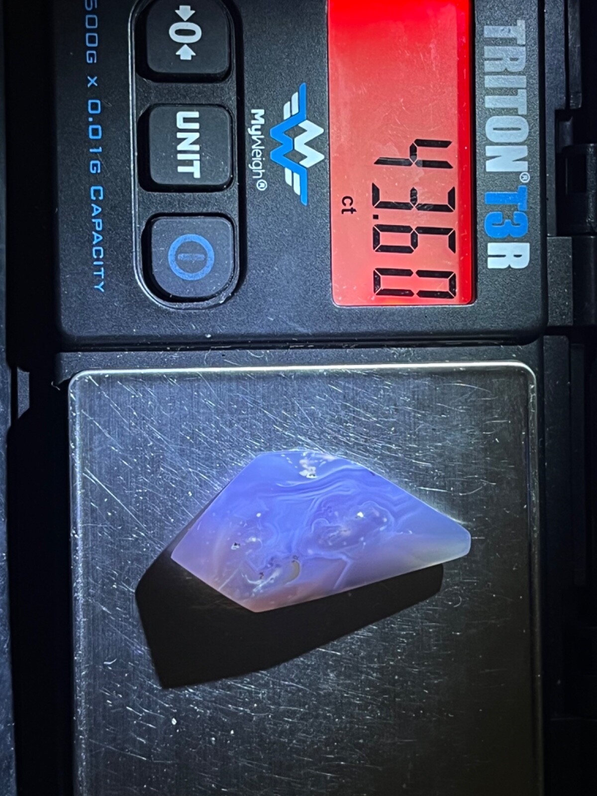 Purple chalcedony 43.55 ct Unique Handmade polished crystal. origin Indonesia