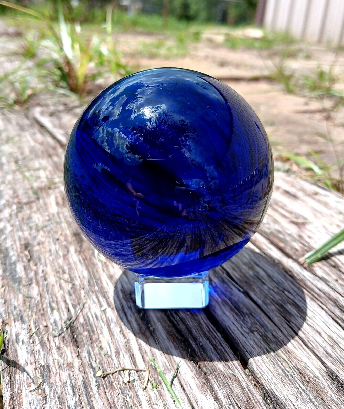 K9 Crystal-3 Crystal Ball Set 50/80mm- Red/Blue/Clear – Decoration/Healing/Gift